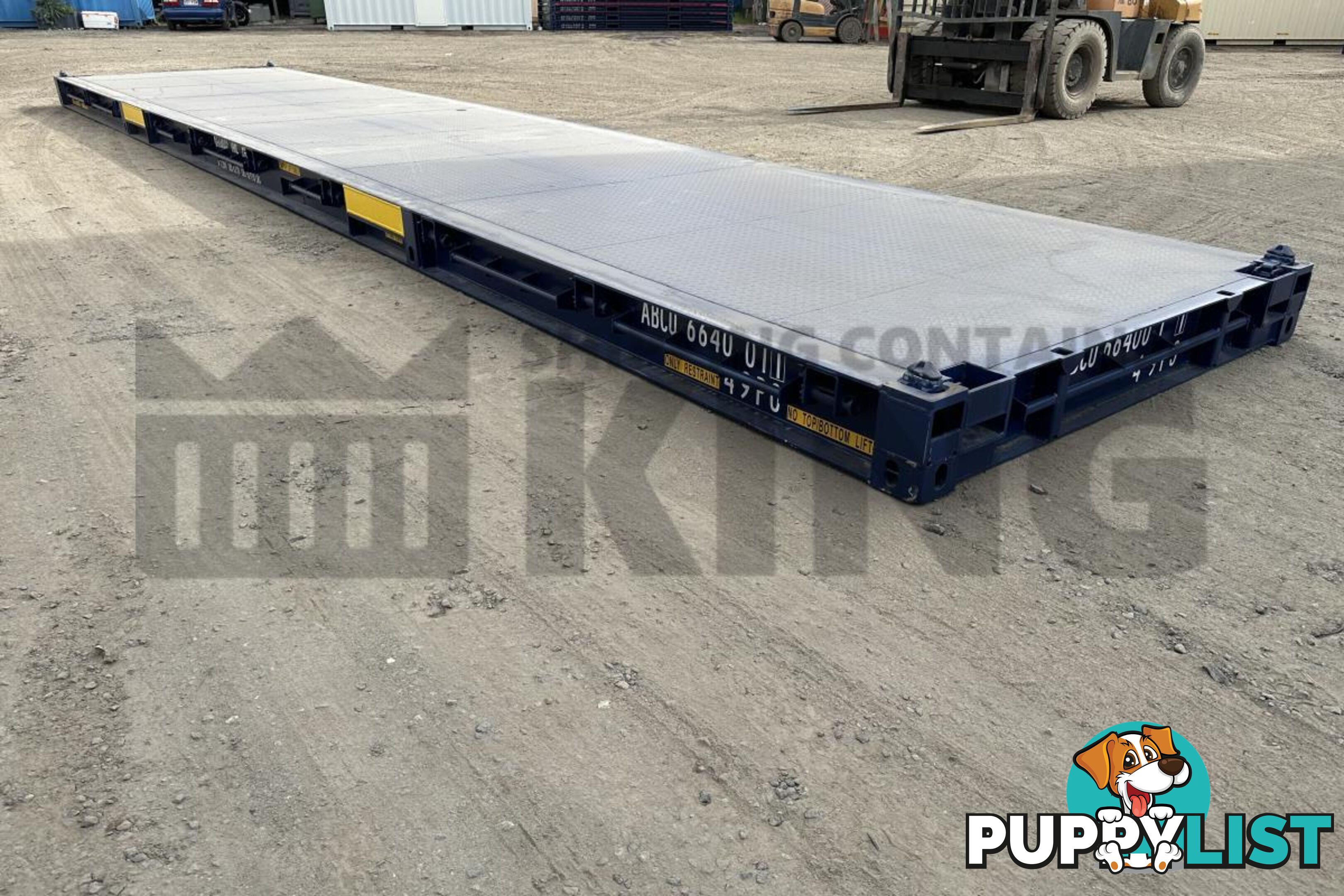 40' PLATFORM 316MM BASE DEPTH SHIPPING CONTAINER (BUILT IN TWIST LOCK)