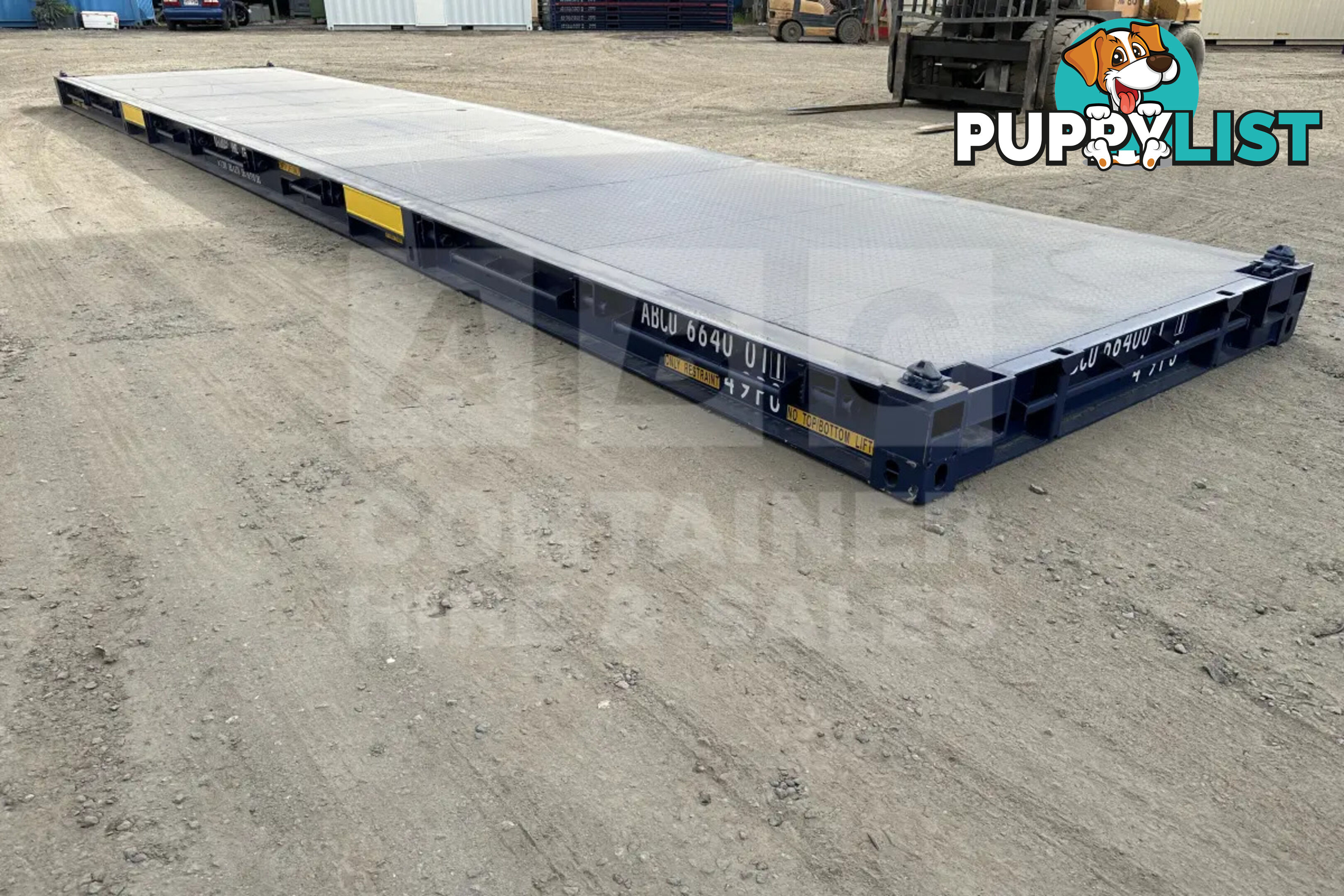 40' PLATFORM 316MM BASE DEPTH SHIPPING CONTAINER (BUILT IN TWIST LOCK)