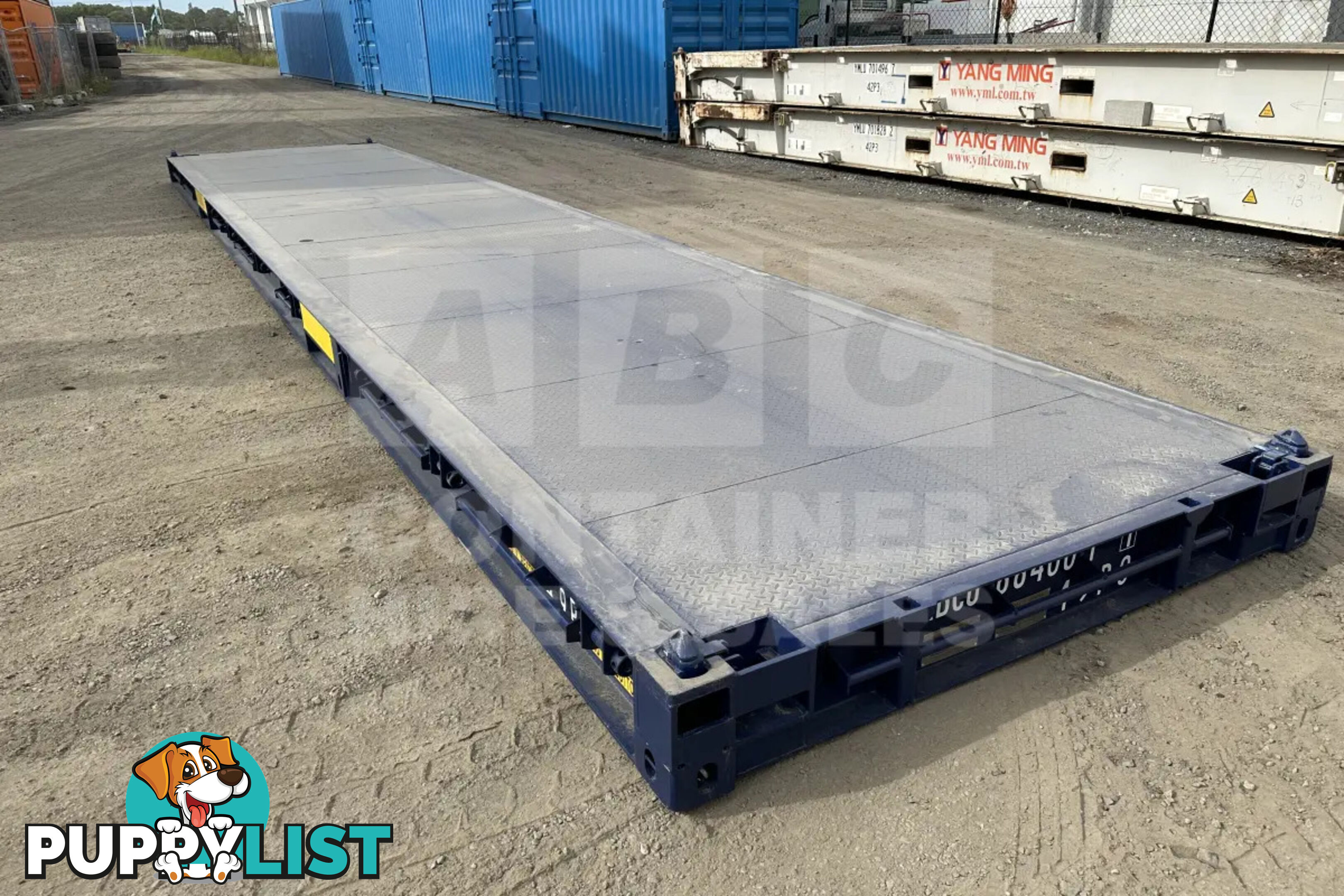 40' PLATFORM 316MM BASE DEPTH SHIPPING CONTAINER (BUILT IN TWIST LOCK)