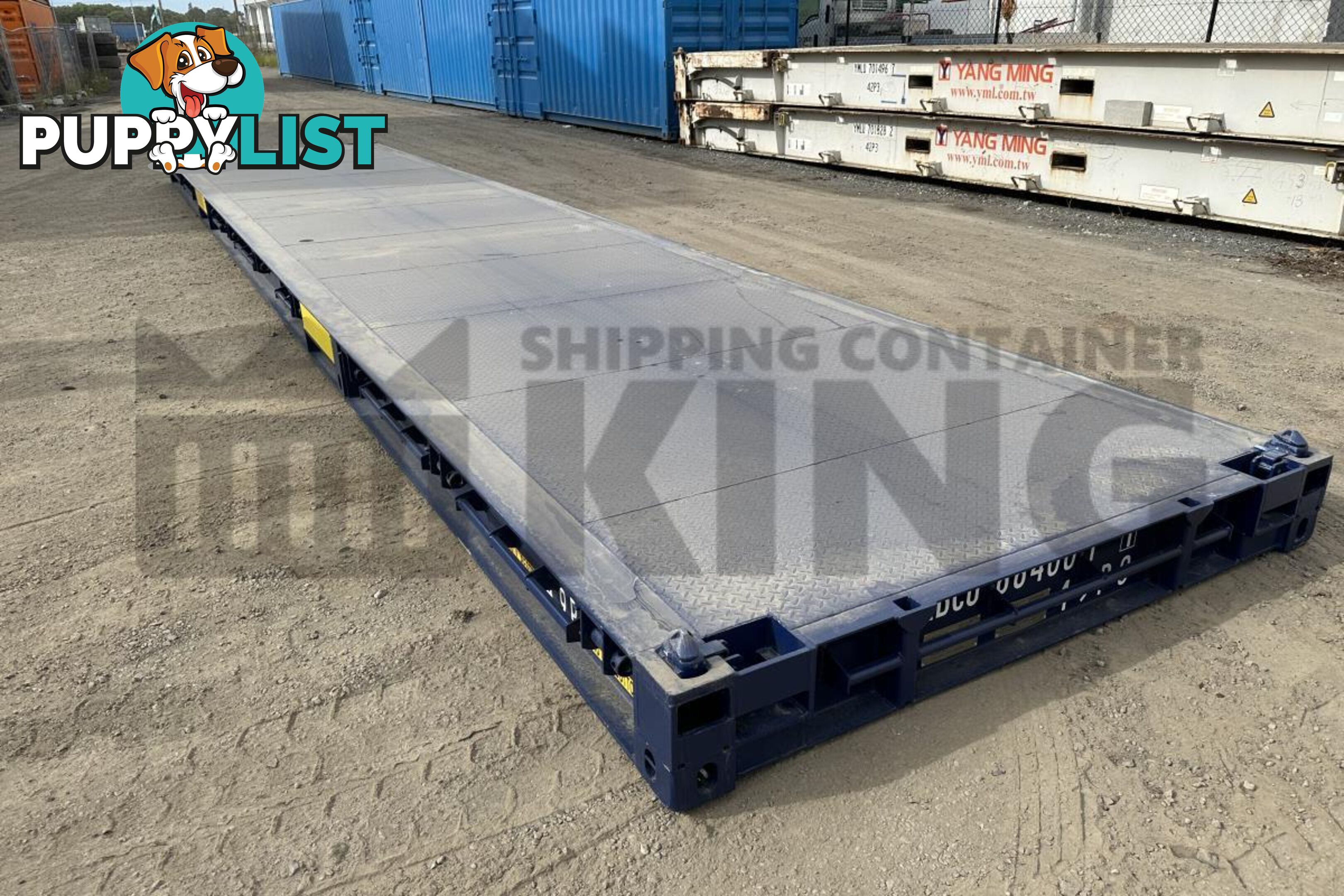 40' PLATFORM 316MM BASE DEPTH SHIPPING CONTAINER (BUILT IN TWIST LOCK)
