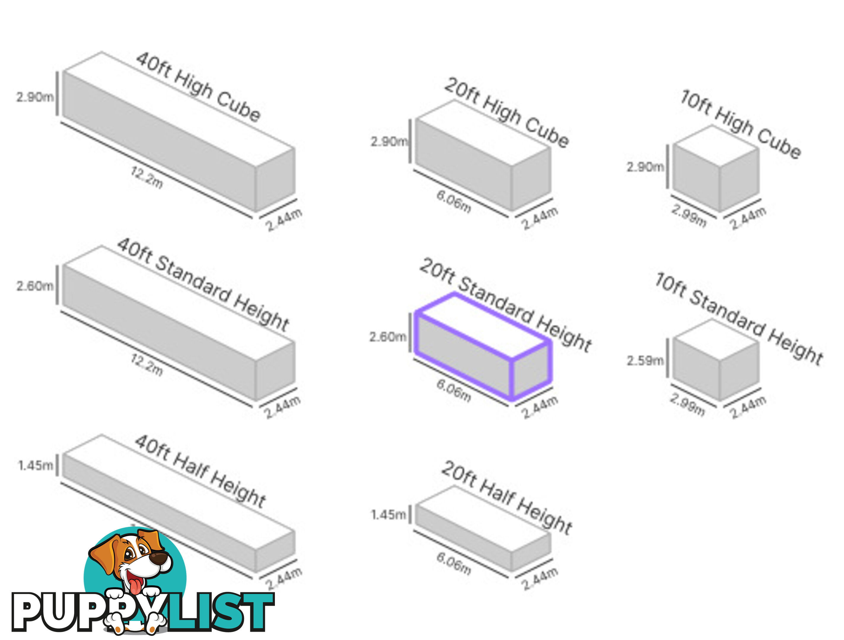 20' STANDARD HEIGHT SHIPPING CONTAINER
