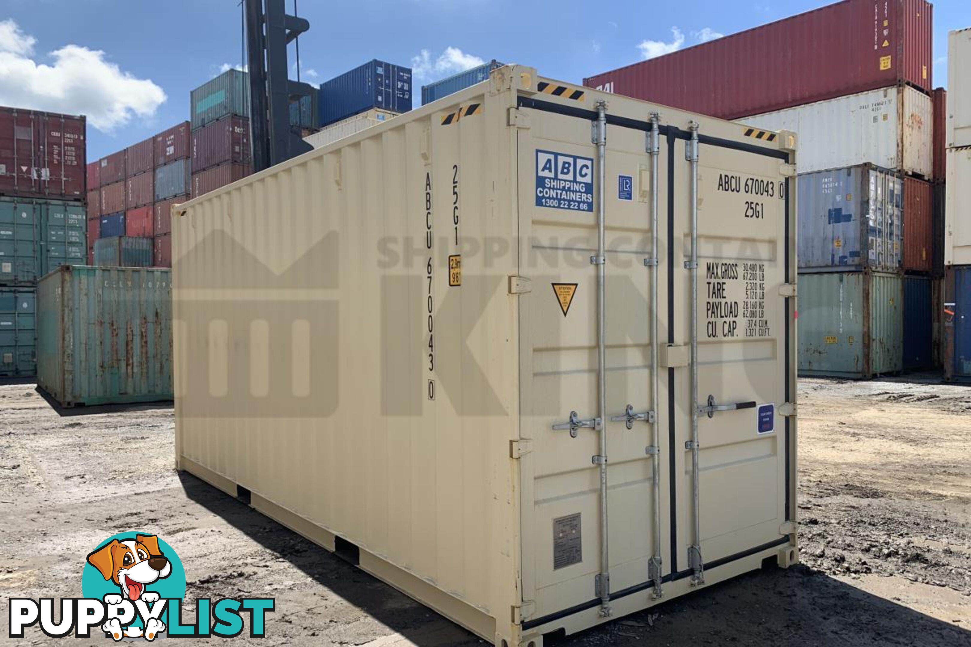 20' HIGH CUBE SHIPPING CONTAINER (STEEL FLOOR) - in Brisbane