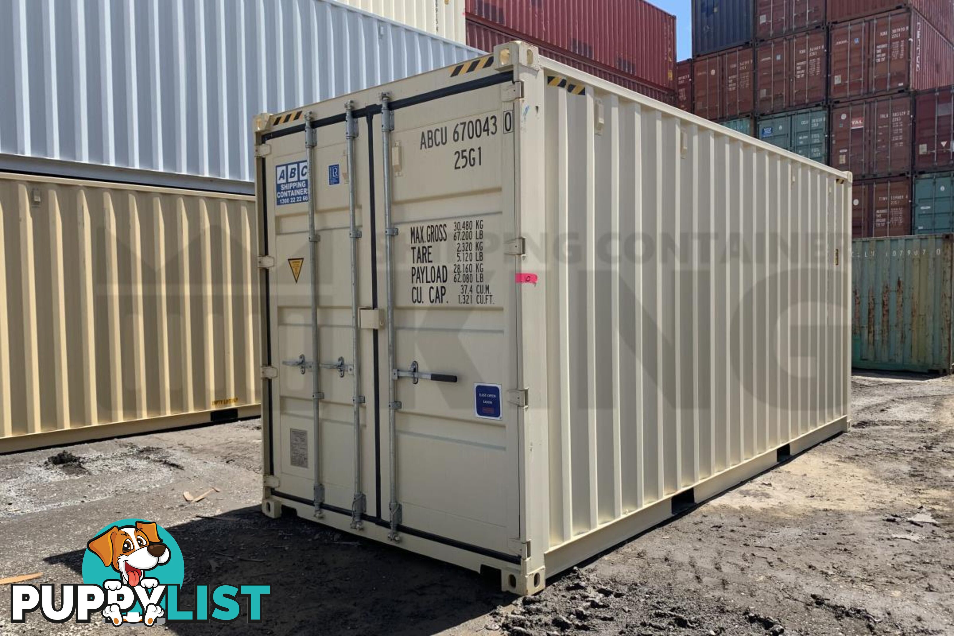 20' HIGH CUBE SHIPPING CONTAINER (STEEL FLOOR) - in Brisbane