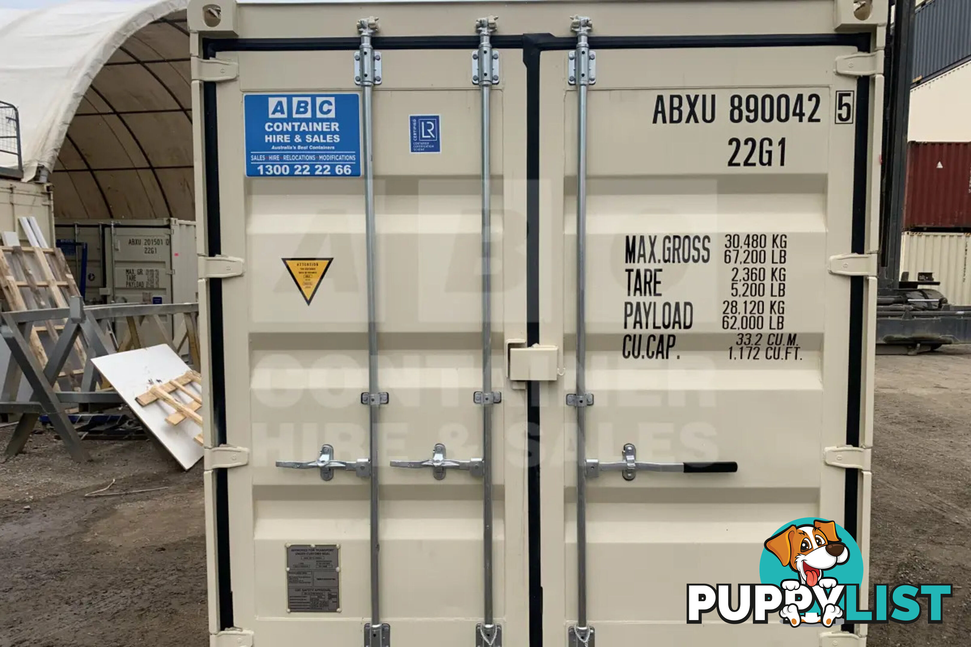 20' STANDARD HEIGHT SHIPPING CONTAINER (STEEL FLOOR)