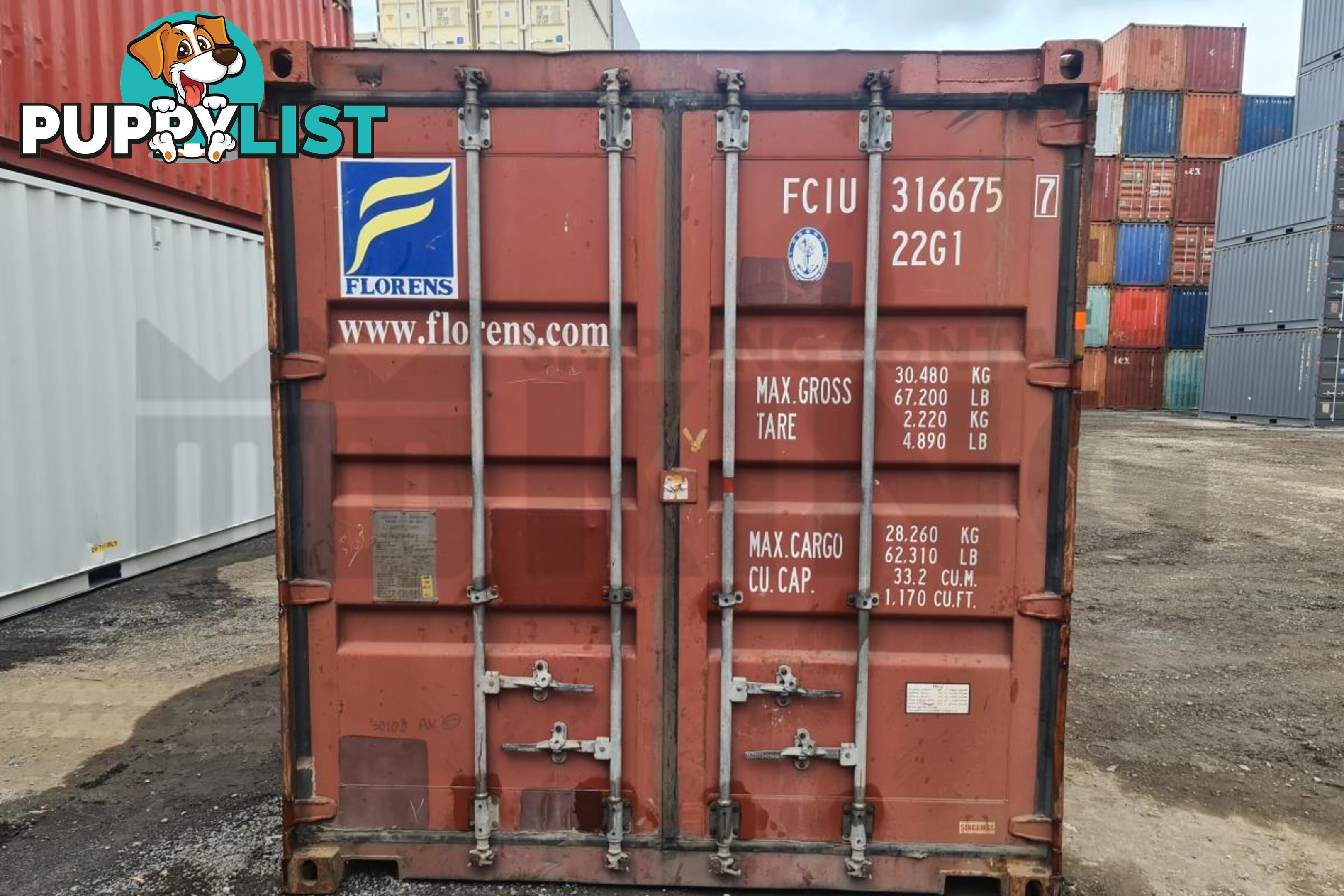 20' STANDARD HEIGHT SHIPPING CONTAINER - in Brisbane