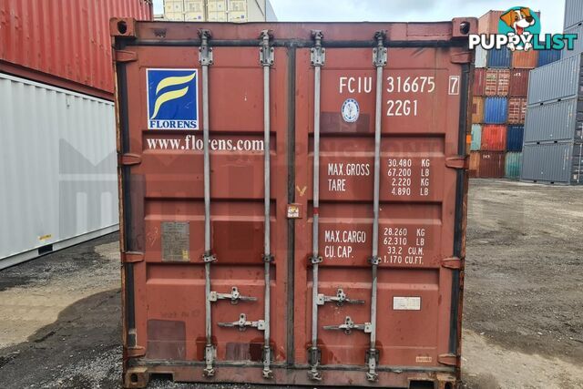 20' STANDARD HEIGHT SHIPPING CONTAINER - in Brisbane