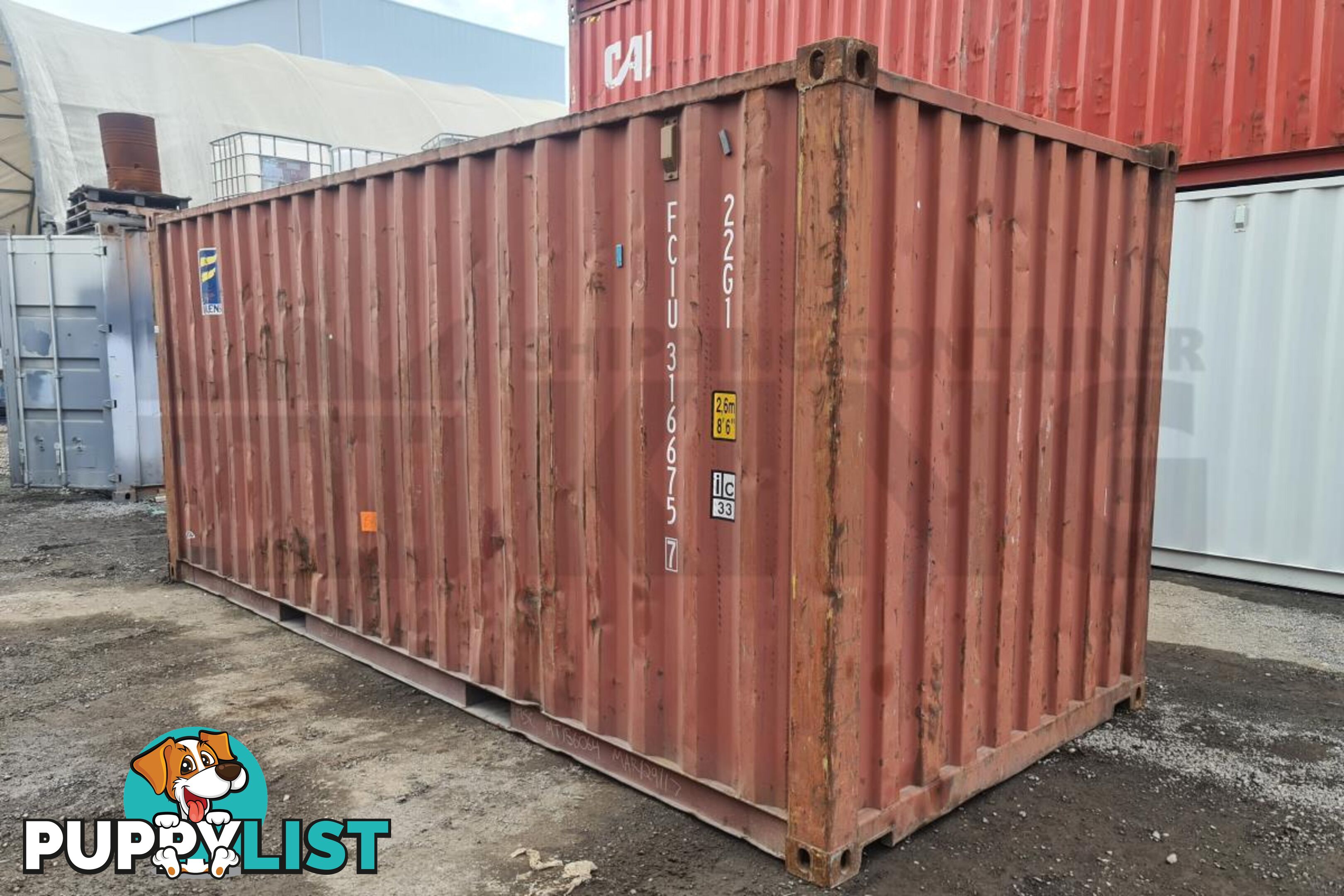 20' STANDARD HEIGHT SHIPPING CONTAINER - in Brisbane