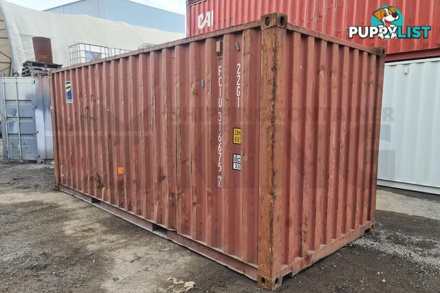 20' STANDARD HEIGHT SHIPPING CONTAINER - in Brisbane