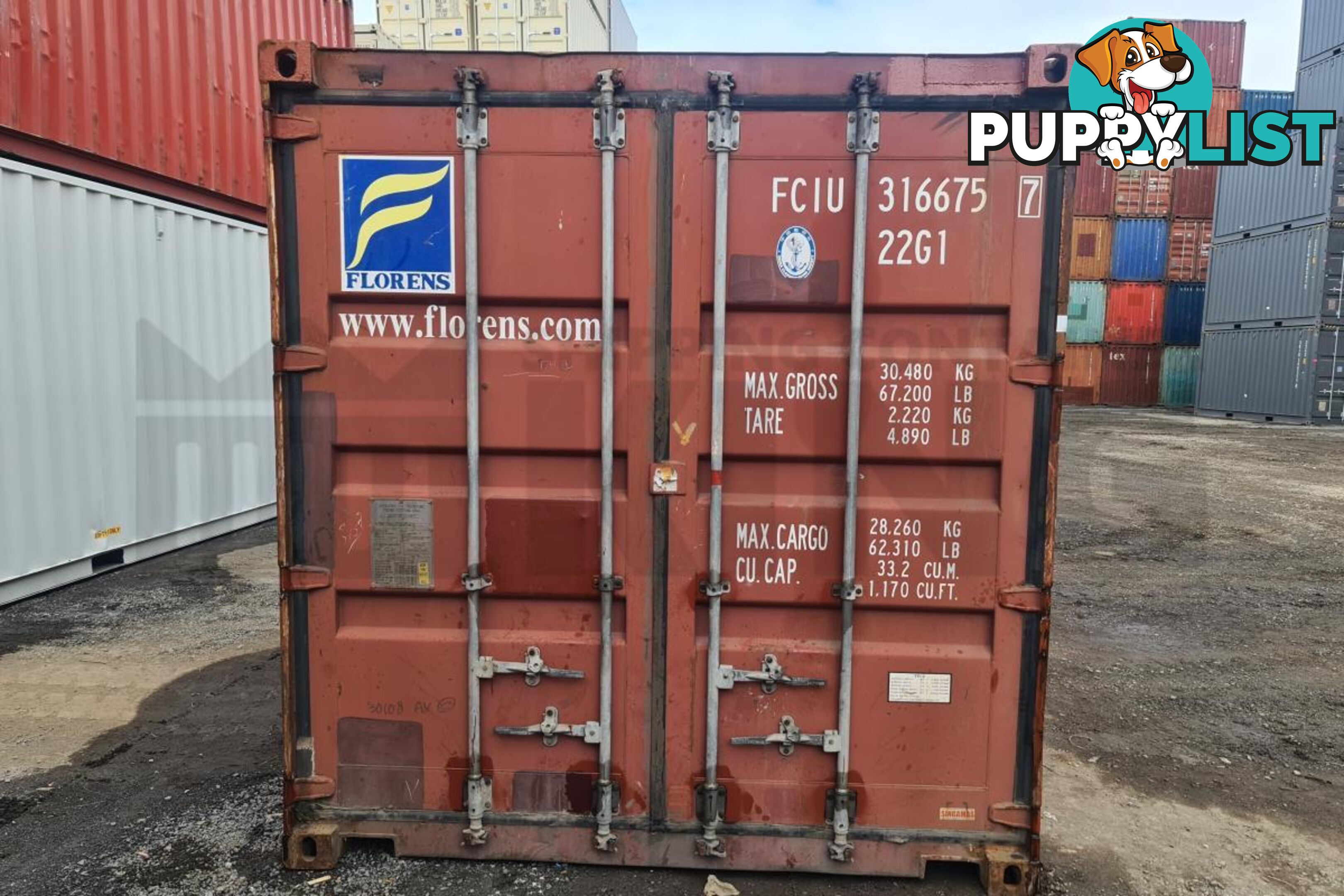 20' STANDARD HEIGHT SHIPPING CONTAINER - in Brisbane