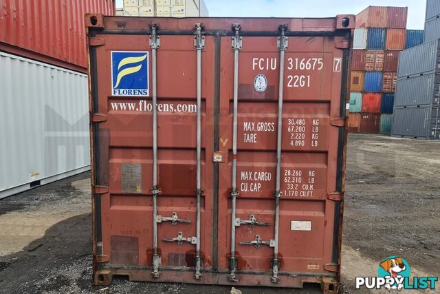 20' STANDARD HEIGHT SHIPPING CONTAINER - in Brisbane