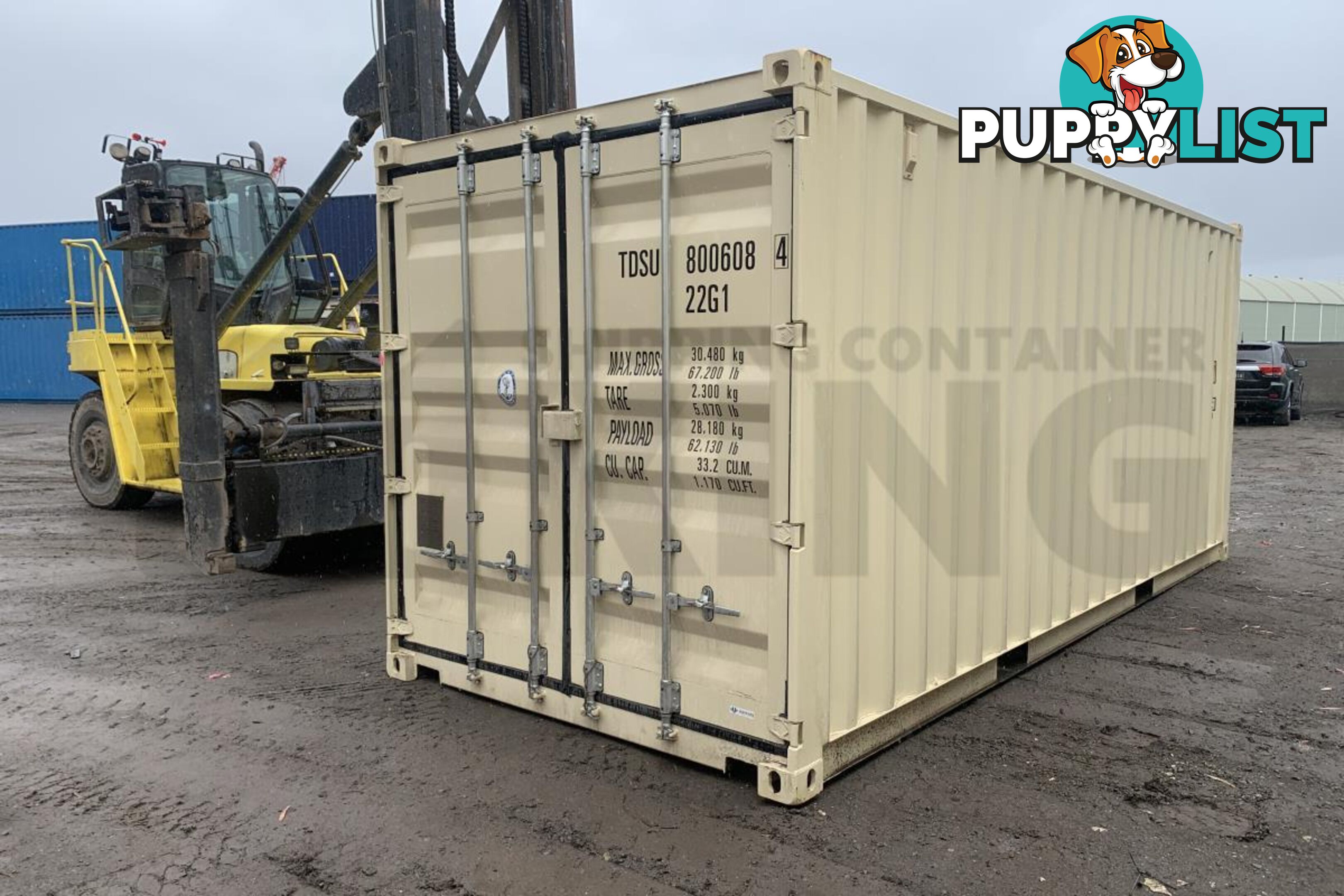 20' STANDARD HEIGHT SHIPPING CONTAINER (DOORS BOTH ENDS) - in Townsville