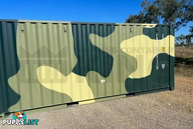 20' STANDARD HEIGHT SHIPPING CONTAINER (CAMOUFLAGE) - in Rockhampton