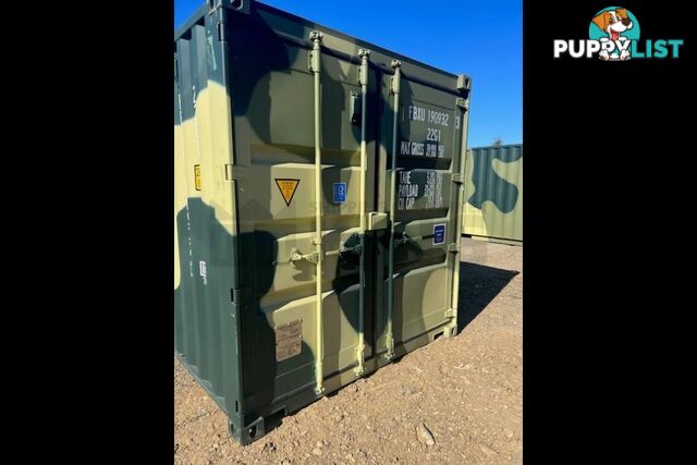 20' STANDARD HEIGHT SHIPPING CONTAINER (CAMOUFLAGE) - in Rockhampton