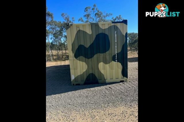 20' STANDARD HEIGHT SHIPPING CONTAINER (CAMOUFLAGE) - in Rockhampton