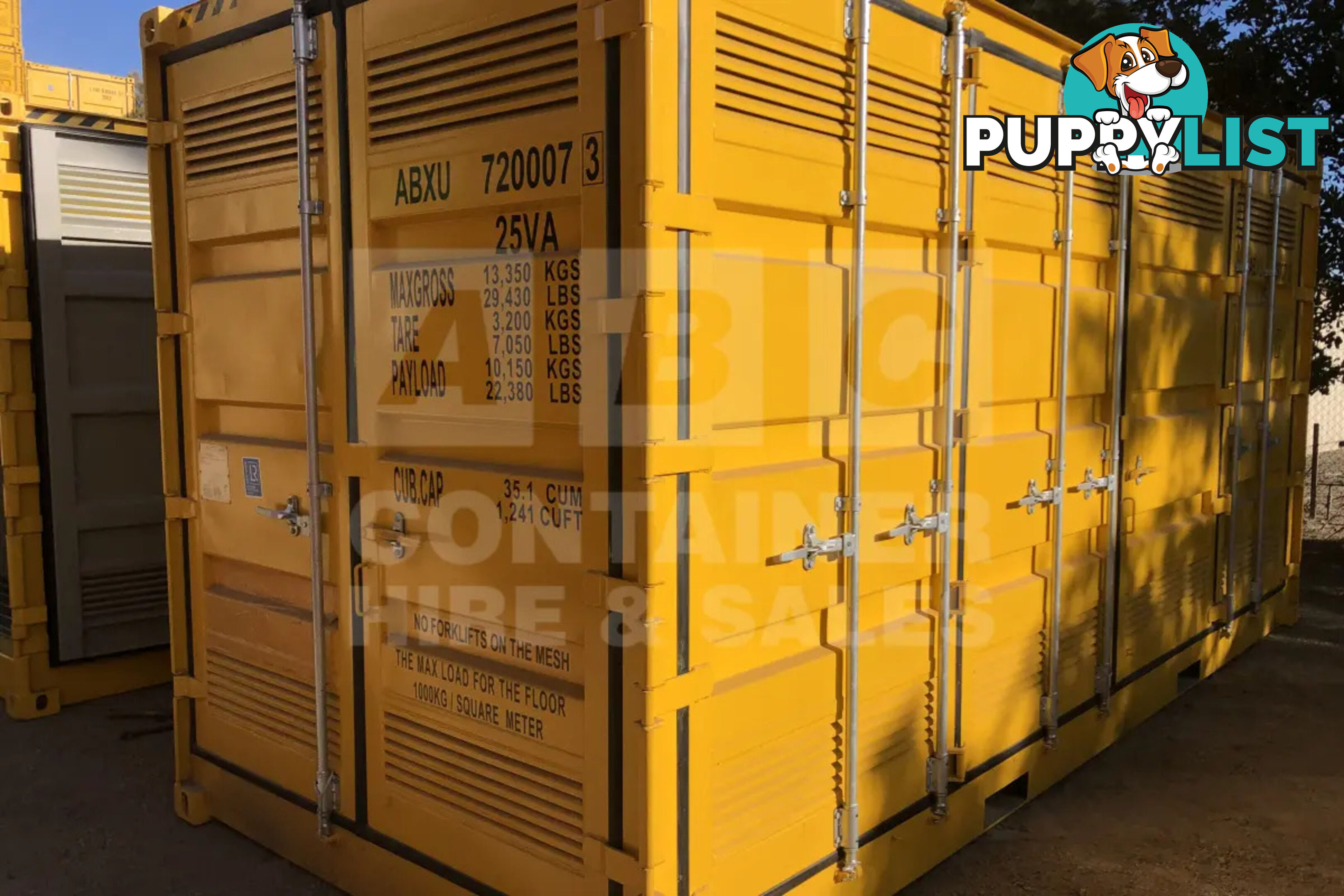 20' HIGH CUBE SIDE OPENING DANGEROUS GOODS SHIPPING CONTAINER