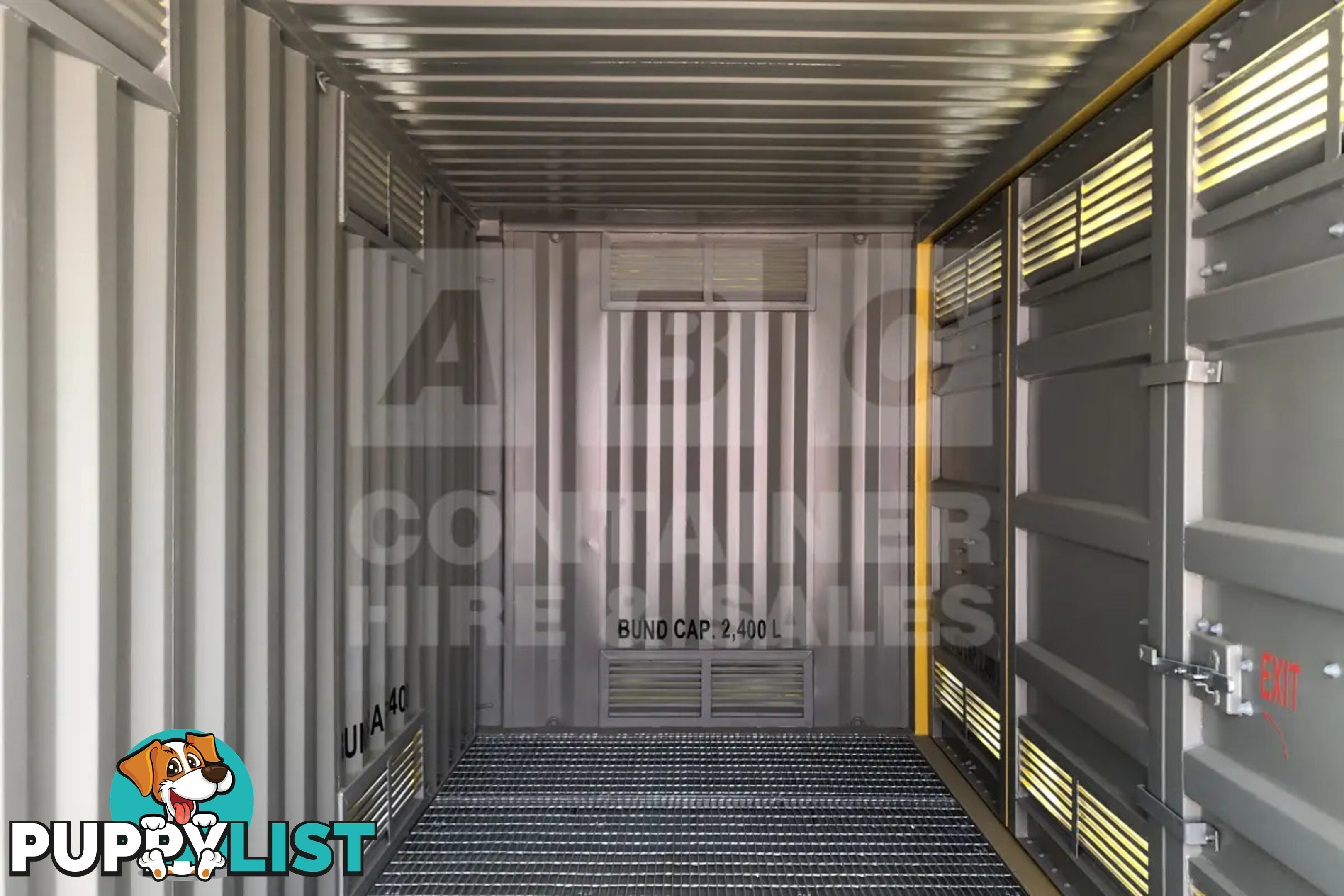 20' HIGH CUBE SIDE OPENING DANGEROUS GOODS SHIPPING CONTAINER