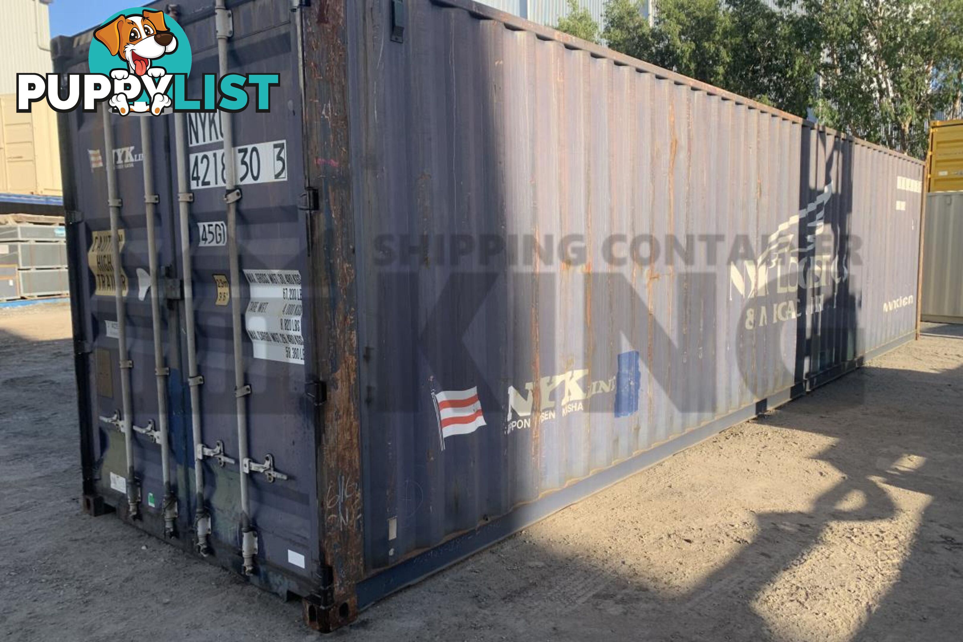 40' HIGH CUBE SHIPPING CONTAINER