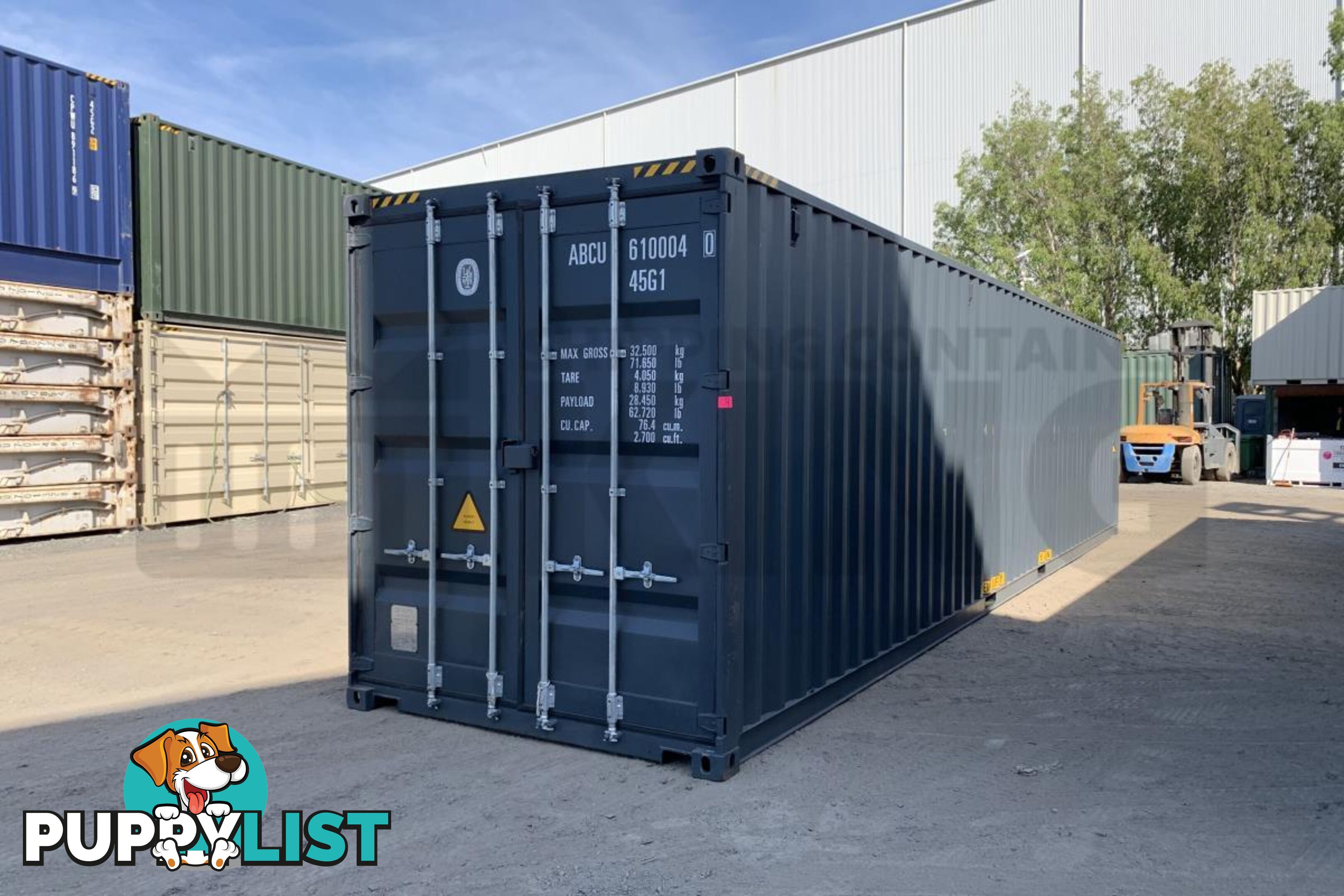 40' HIGH CUBE SHIPPING CONTAINER (STEEL FLOOR) - in Brisbane