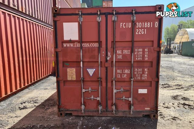 20' STANDARD HEIGHT SHIPPING CONTAINER - in Brisbane