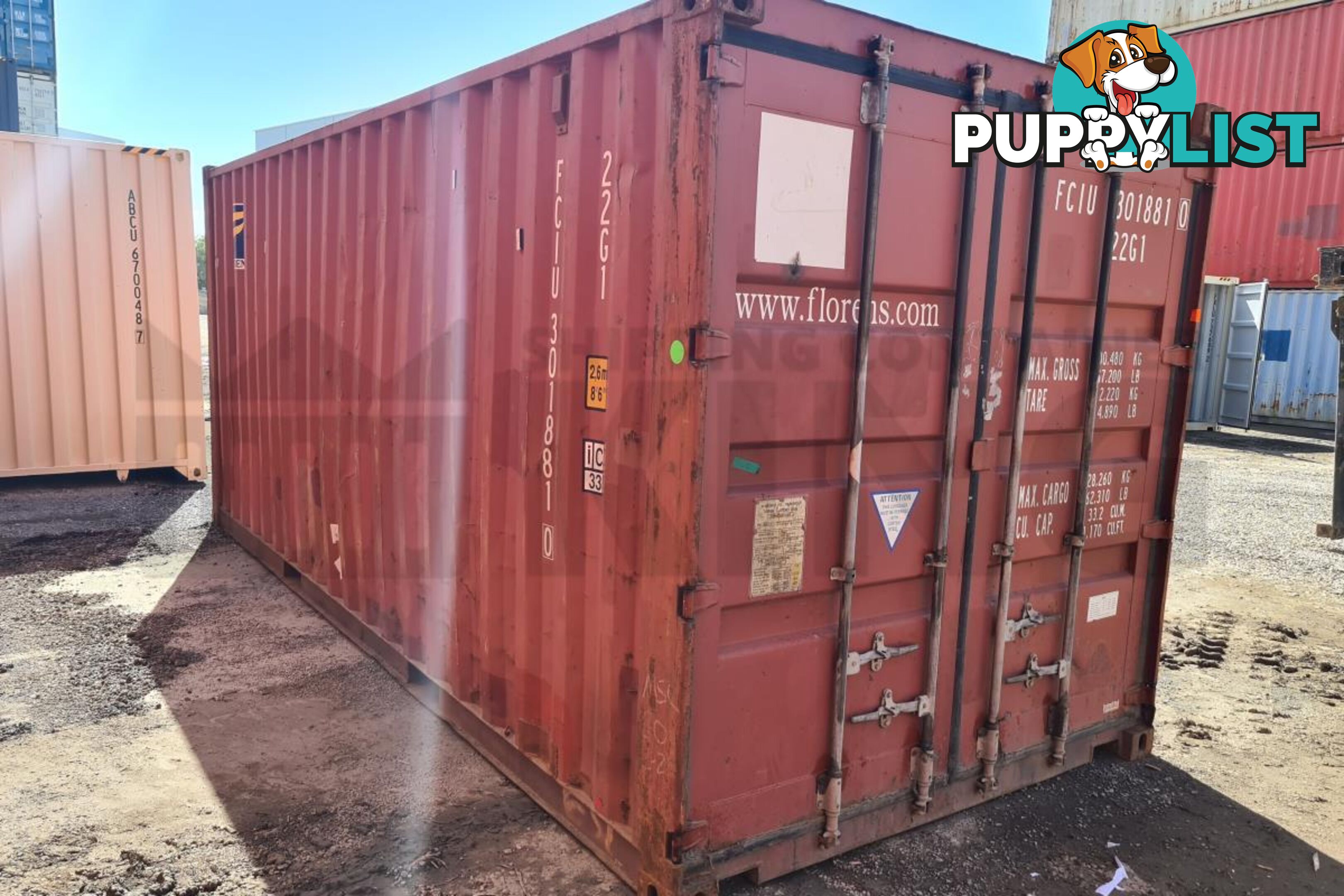 20' STANDARD HEIGHT SHIPPING CONTAINER - in Brisbane