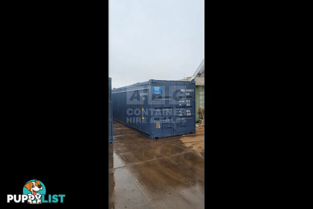 40' STANDARD HEIGHT OPEN TOP SHIPPING CONTAINER (TARP AND BOWS, TIMBER FLOOR)