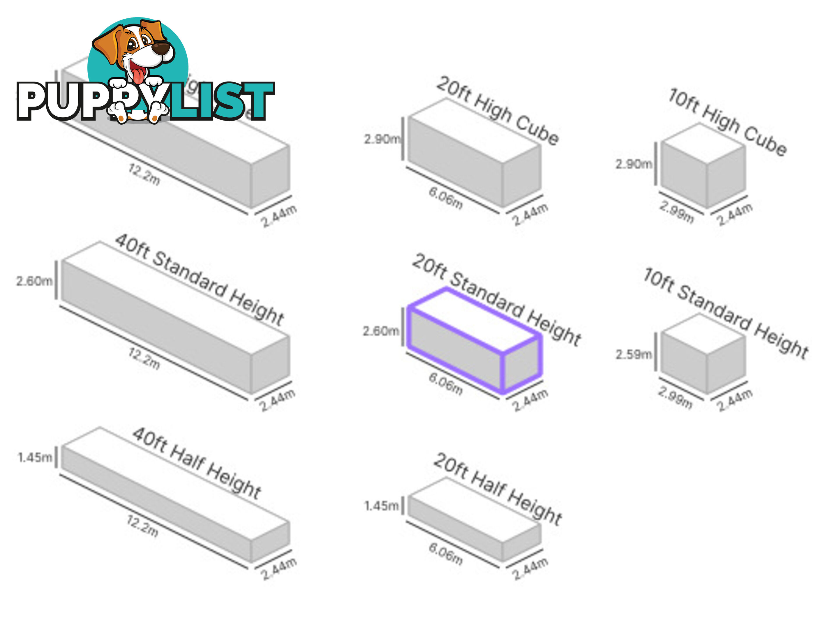 20' STANDARD HEIGHT SHIPPING CONTAINER
