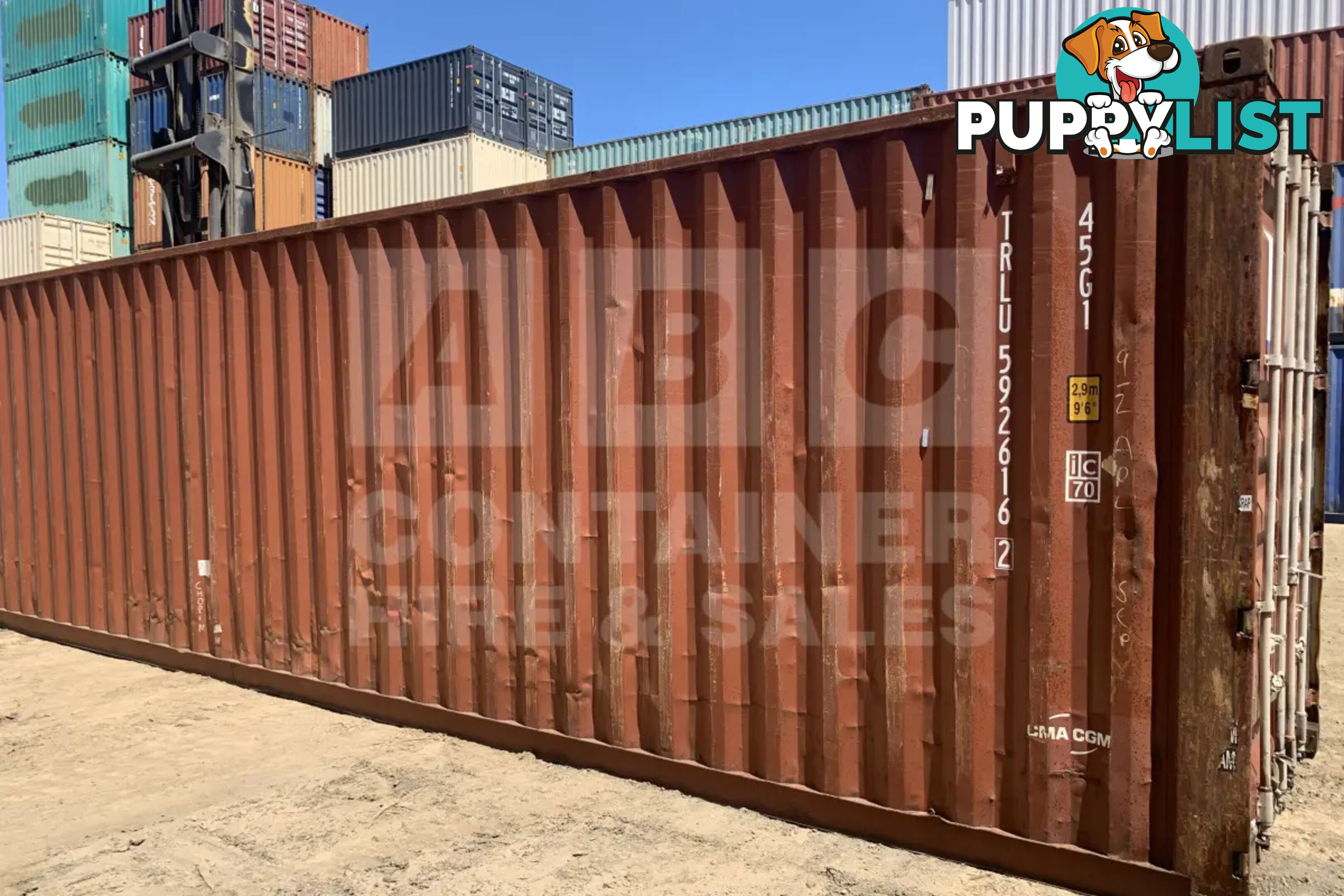40' HIGH CUBE SHIPPING CONTAINER