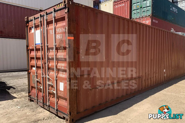 40' HIGH CUBE SHIPPING CONTAINER