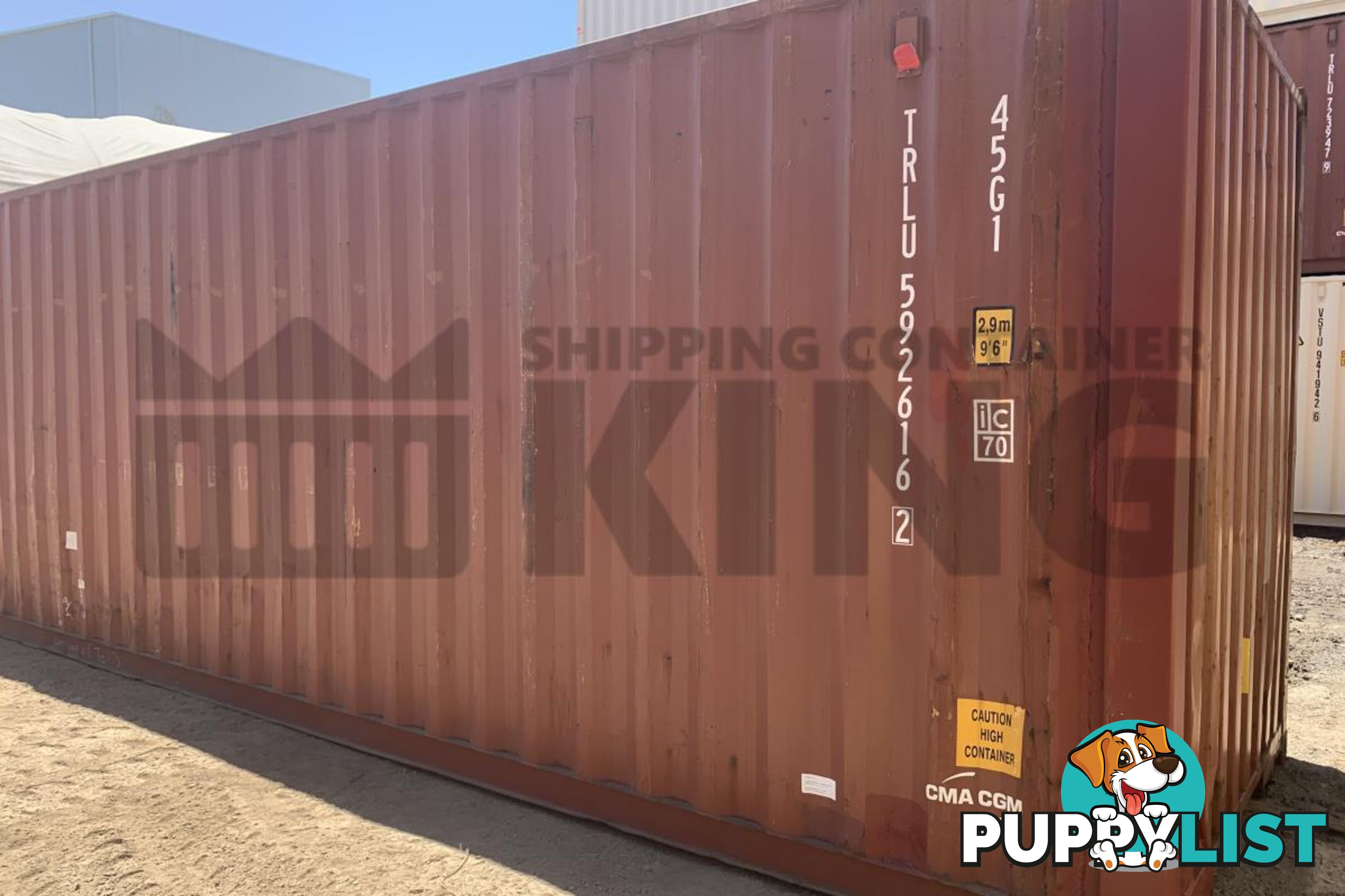 40' HIGH CUBE SHIPPING CONTAINER