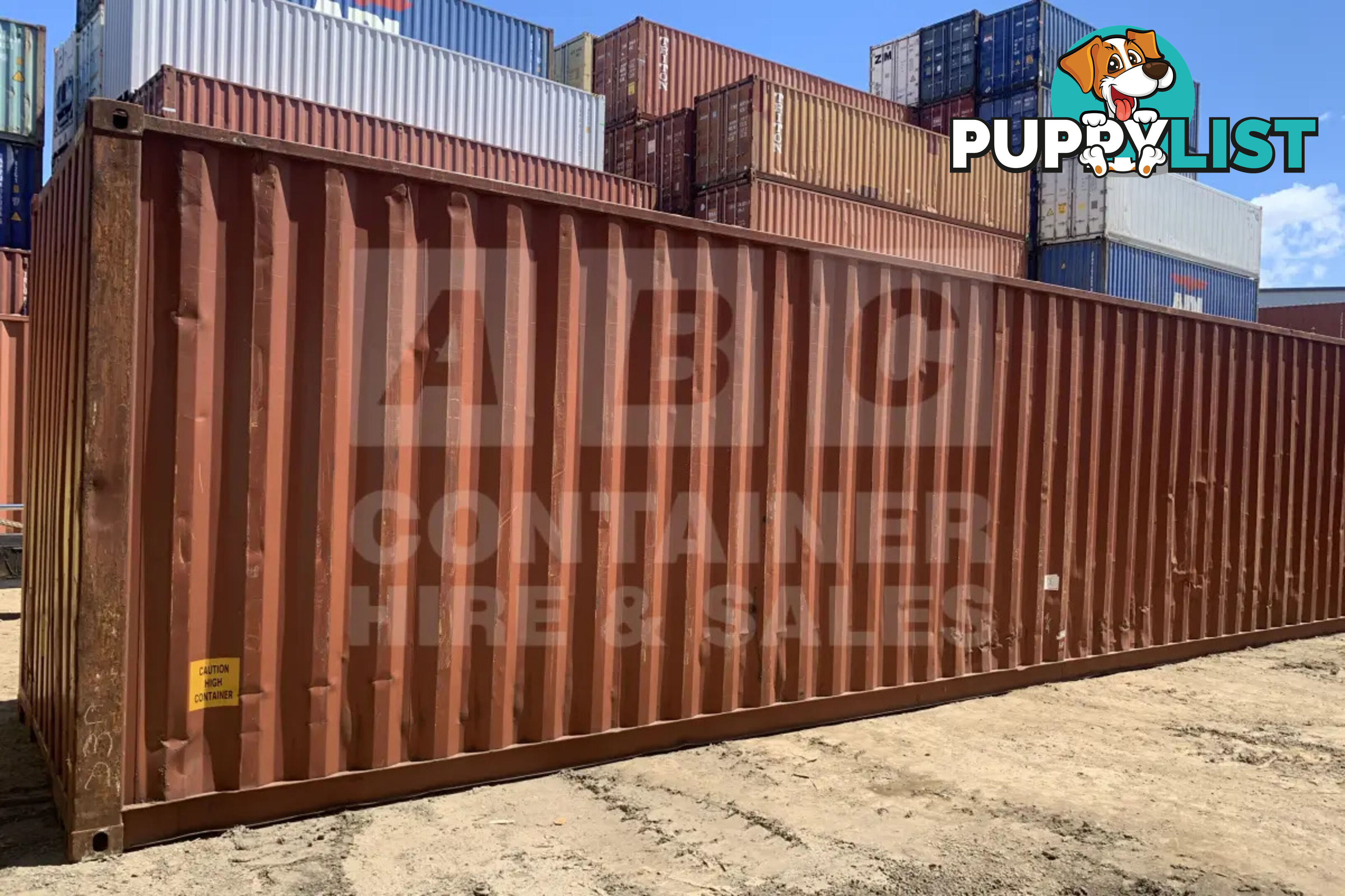 40' HIGH CUBE SHIPPING CONTAINER