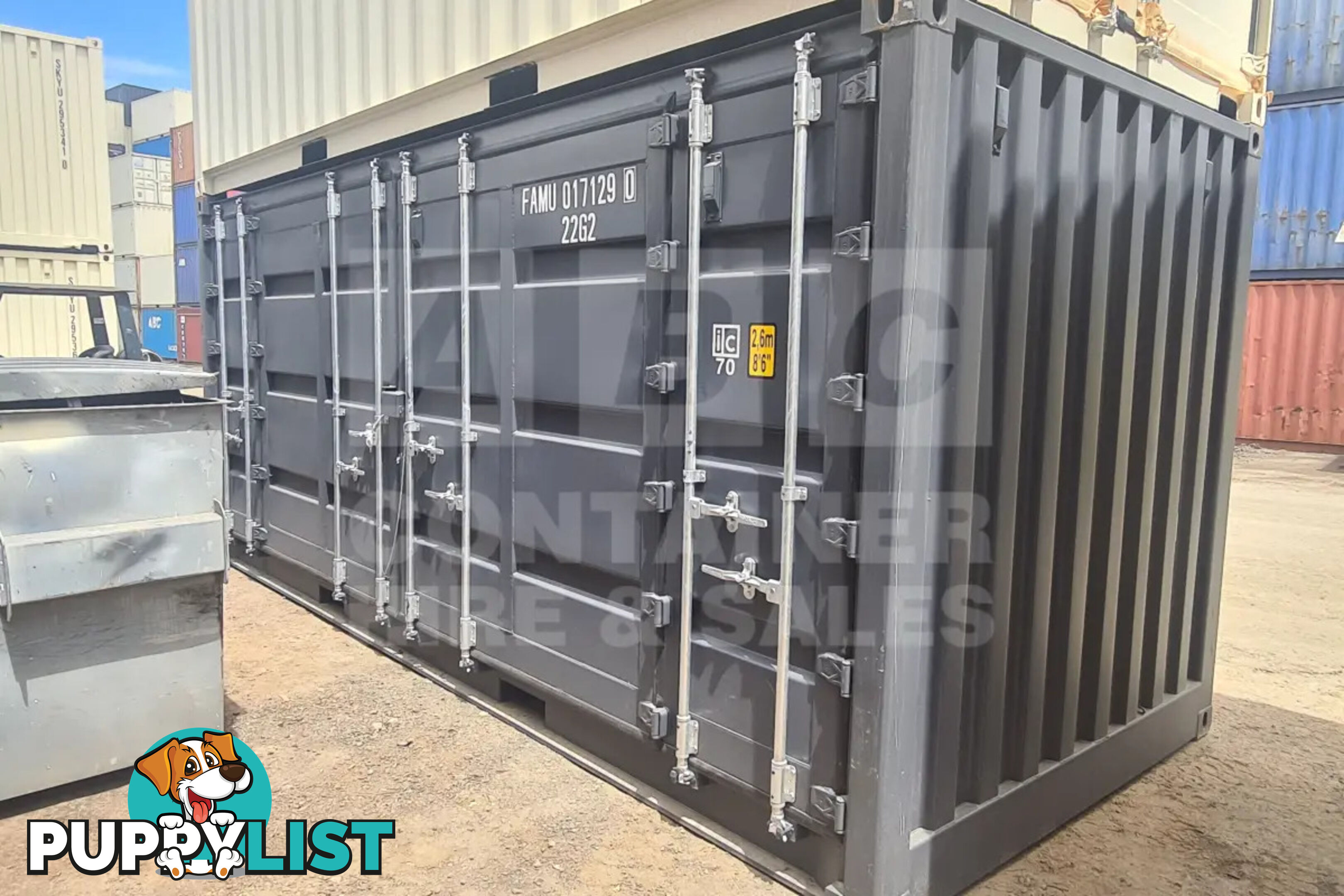 20' STANDARD HEIGHT FULL SIDE OPENING SHIPPING CONTAINER