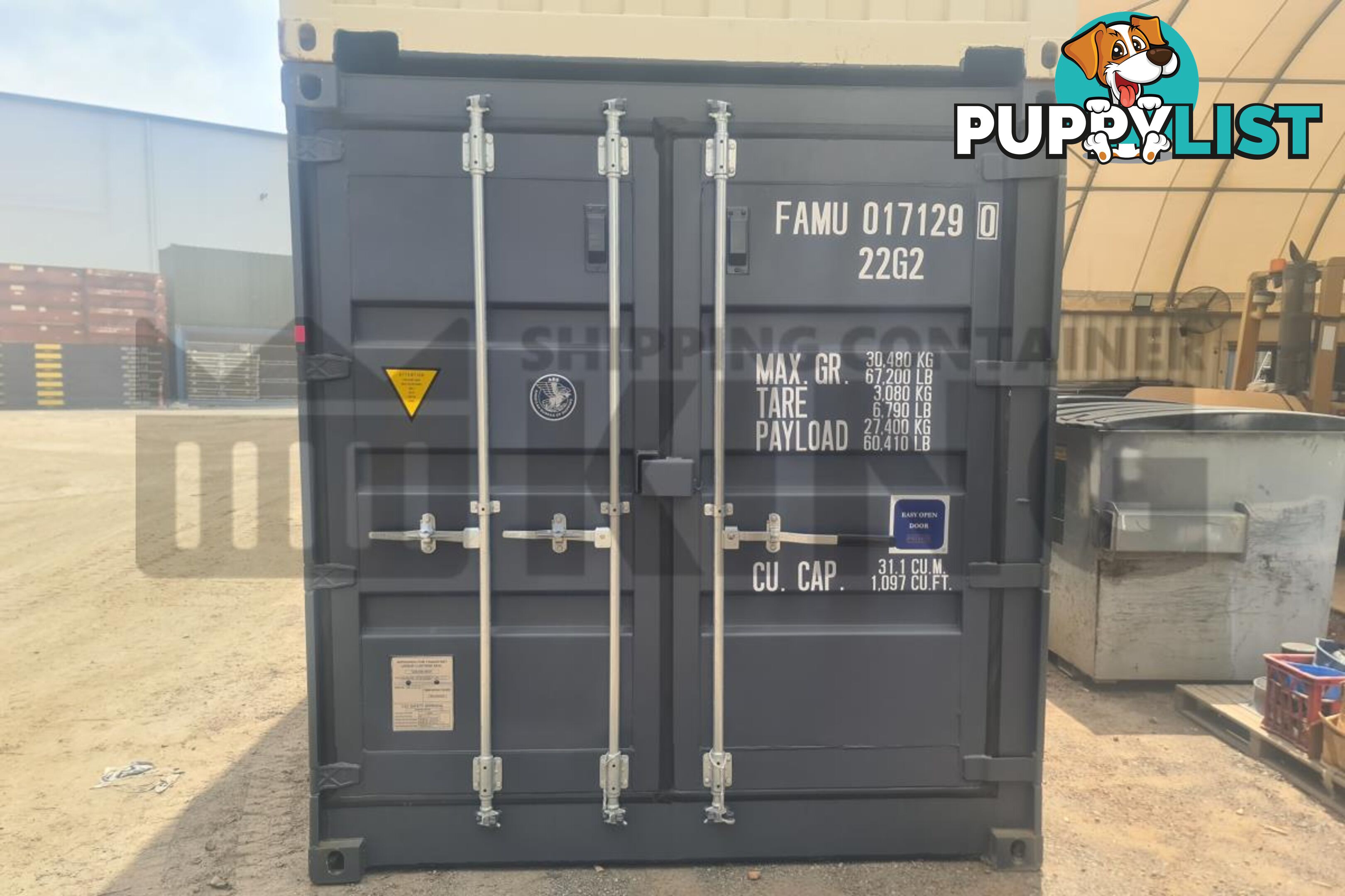 20' STANDARD HEIGHT FULL SIDE OPENING SHIPPING CONTAINER