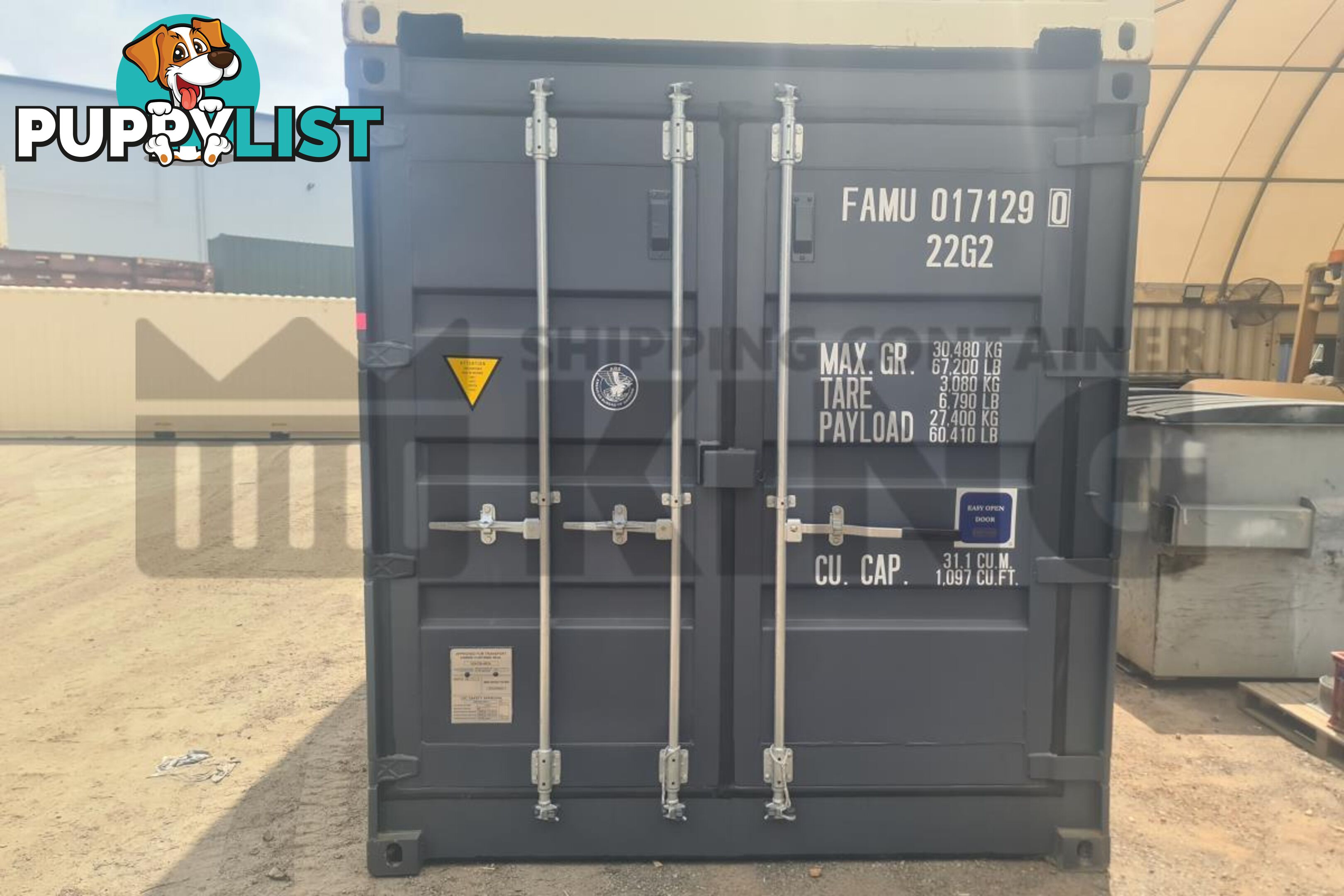 20' STANDARD HEIGHT FULL SIDE OPENING SHIPPING CONTAINER