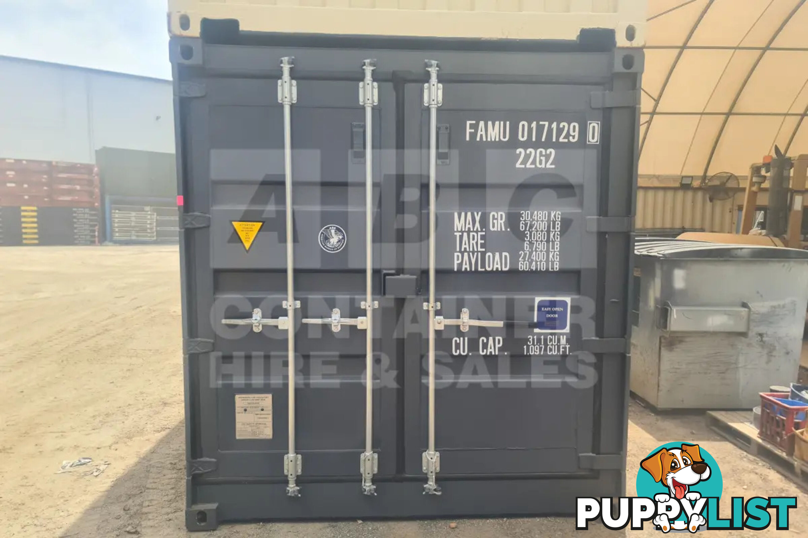 20' STANDARD HEIGHT FULL SIDE OPENING SHIPPING CONTAINER