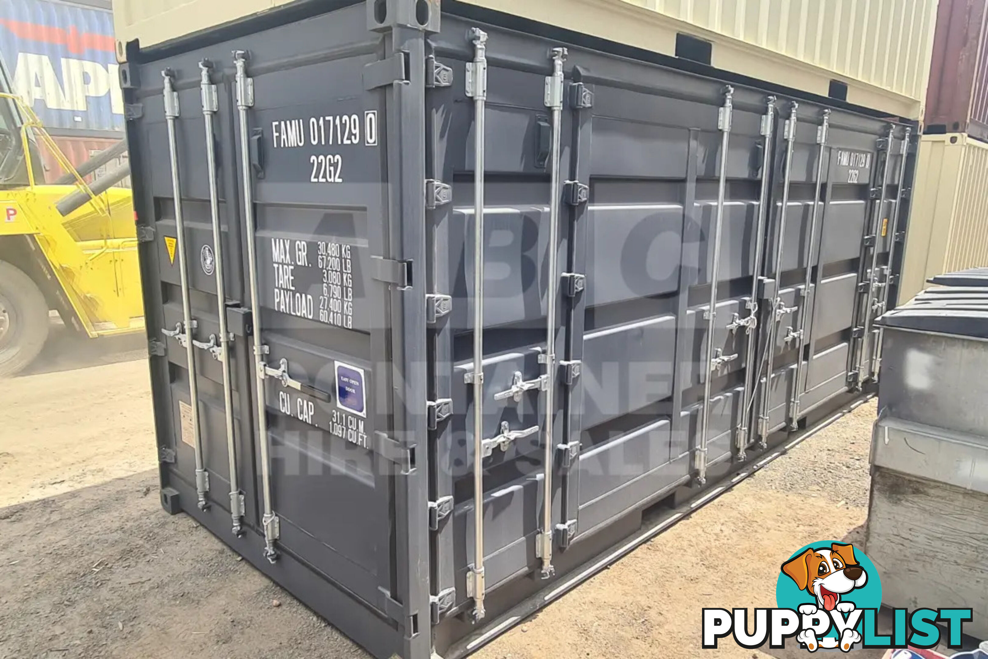 20' STANDARD HEIGHT FULL SIDE OPENING SHIPPING CONTAINER