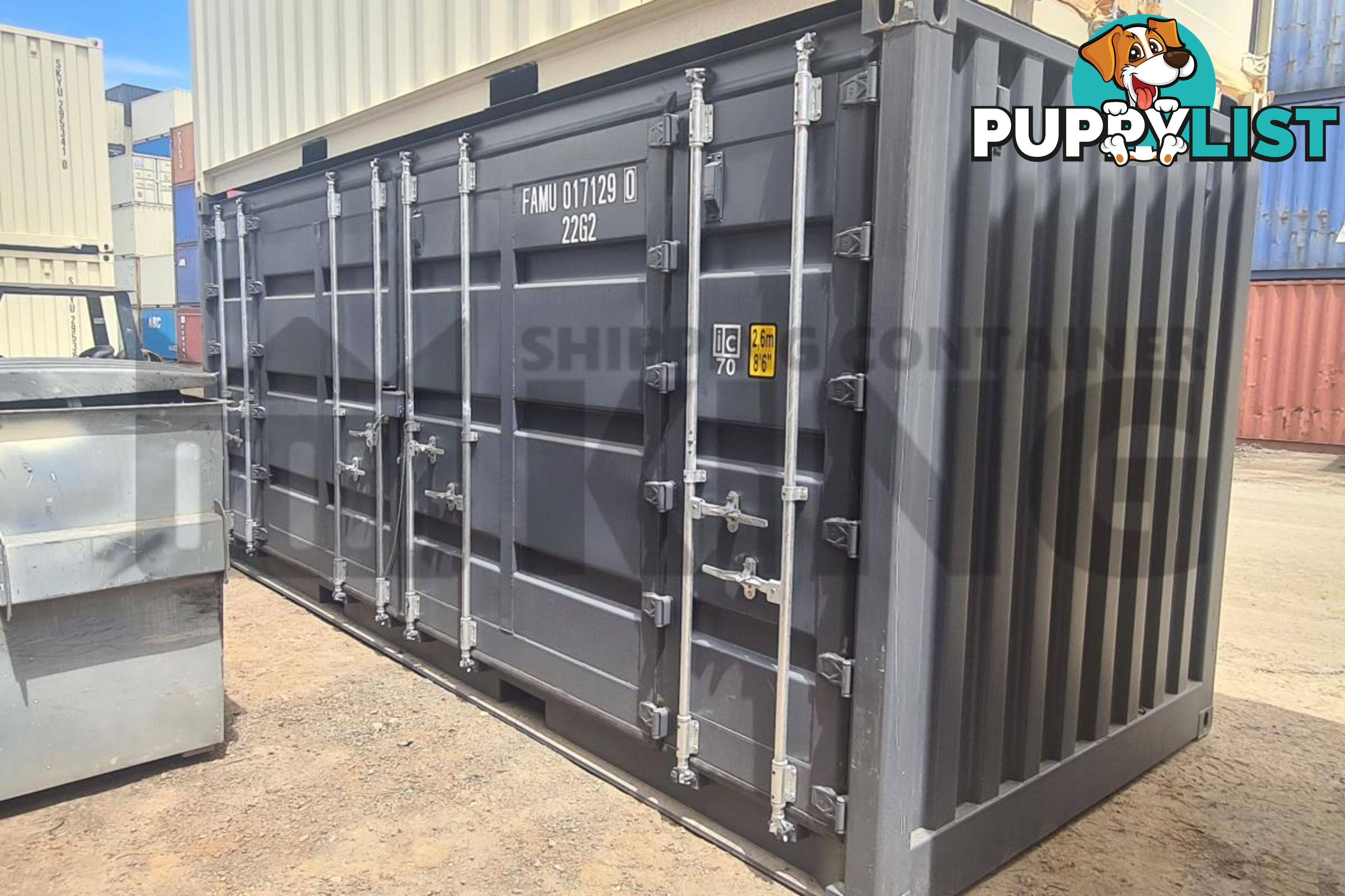 20' STANDARD HEIGHT FULL SIDE OPENING SHIPPING CONTAINER