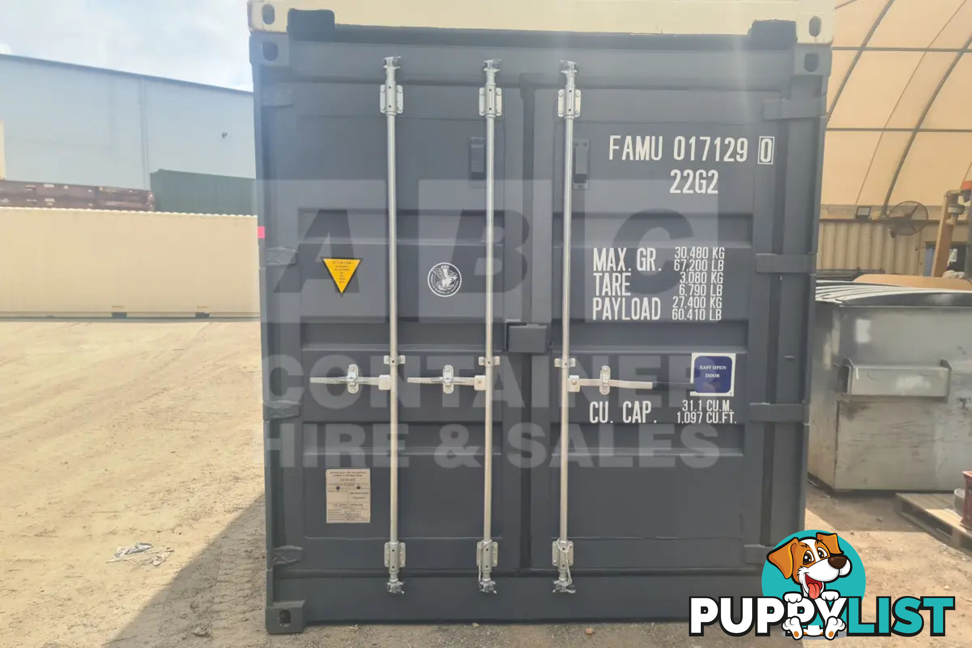 20' STANDARD HEIGHT FULL SIDE OPENING SHIPPING CONTAINER