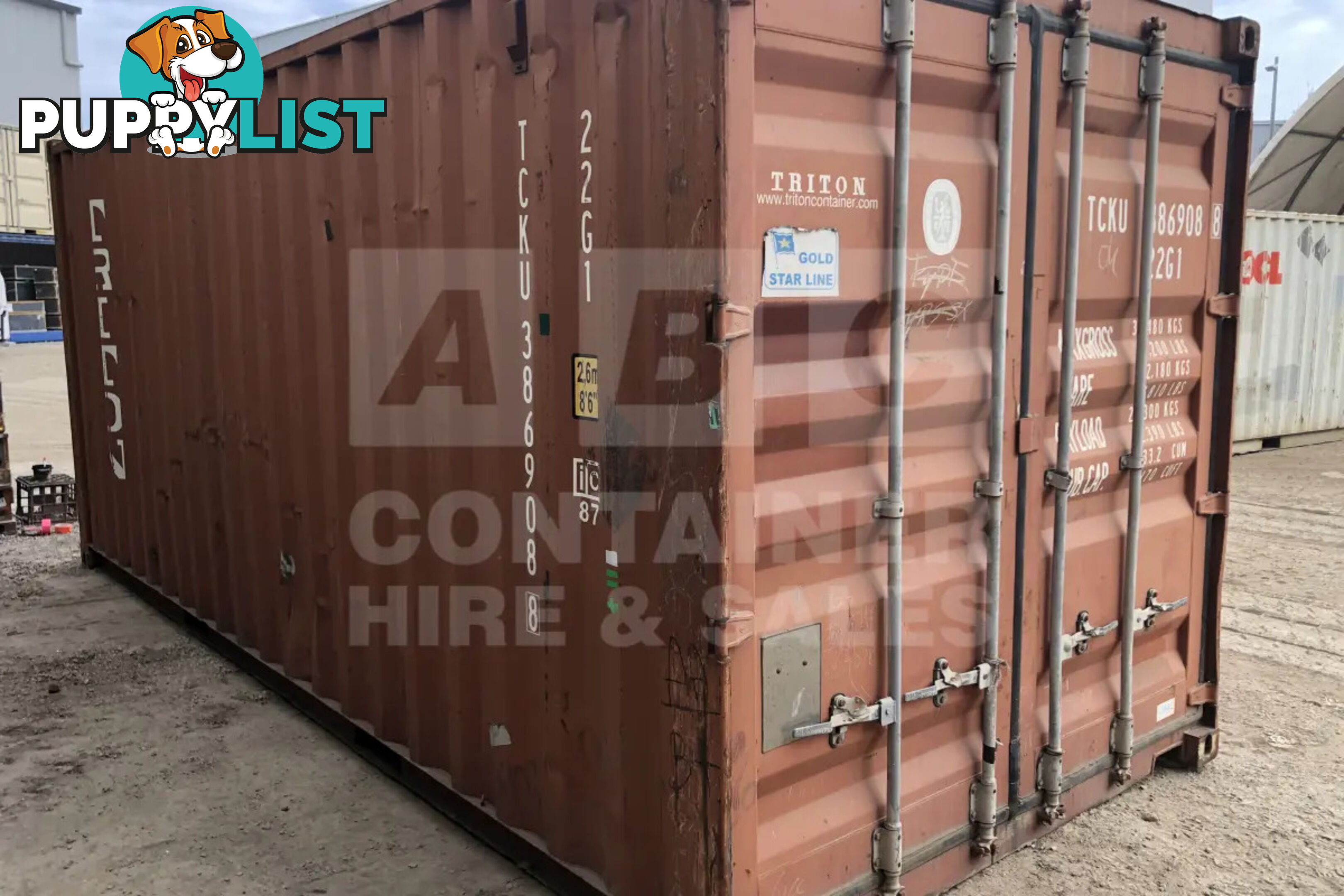 20' STANDARD HEIGHT SHIPPING CONTAINER - in Toowoomba
