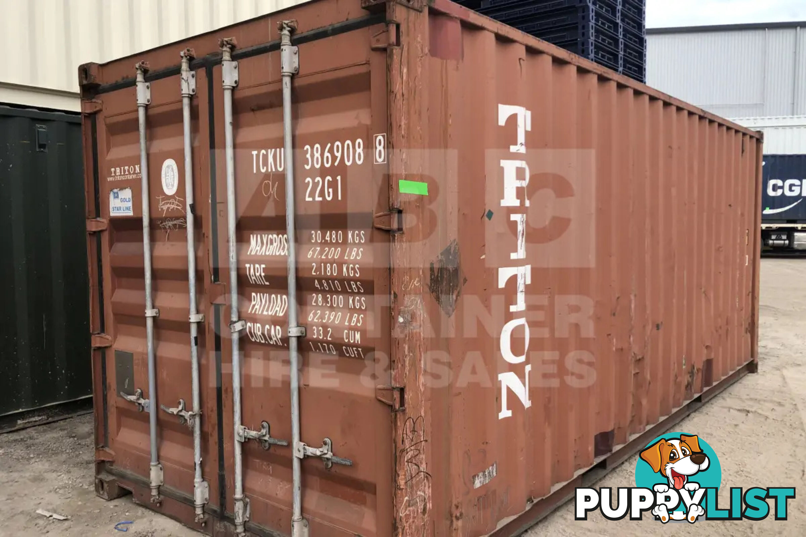 20' STANDARD HEIGHT SHIPPING CONTAINER - in Toowoomba
