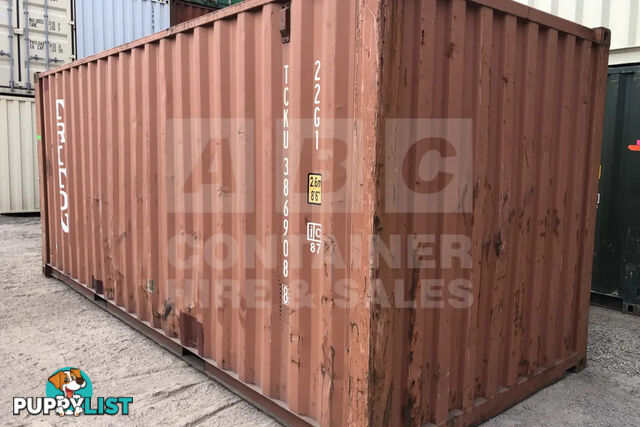 20' STANDARD HEIGHT SHIPPING CONTAINER - in Toowoomba