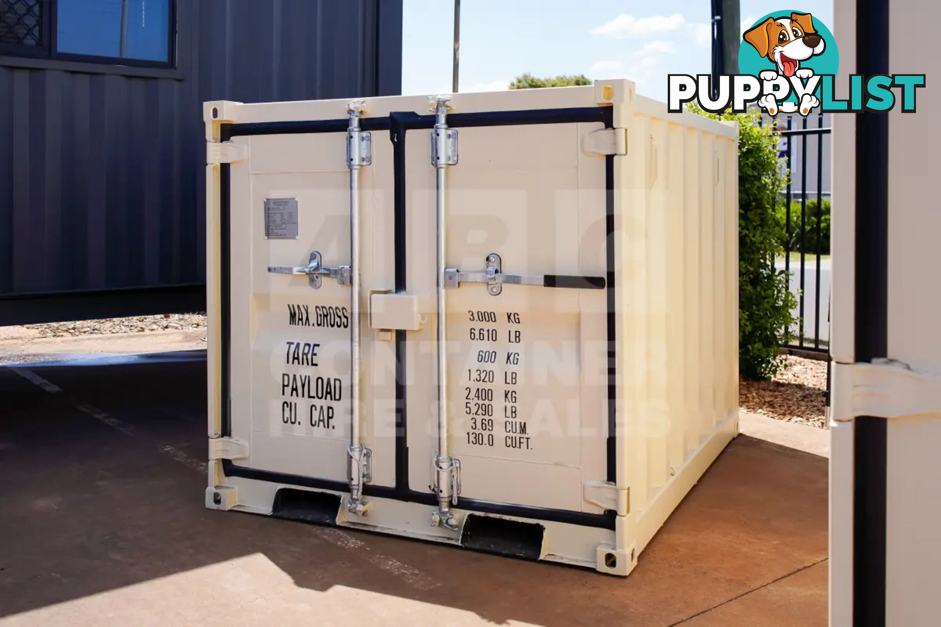 6' MINI CUBE SHIPPING CONTAINER