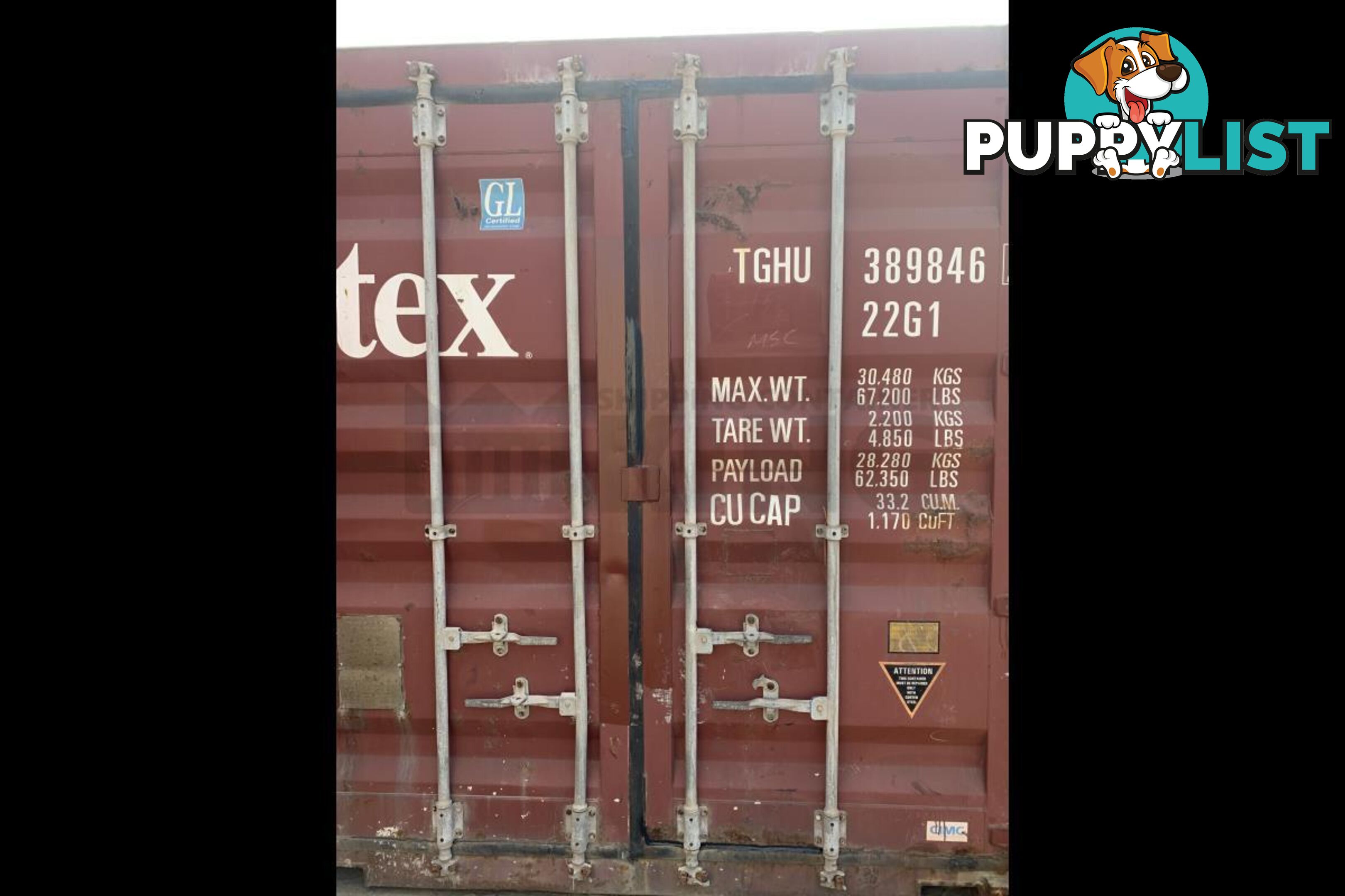 20' STANDARD HEIGHT SHIPPING CONTAINER - in Brisbane