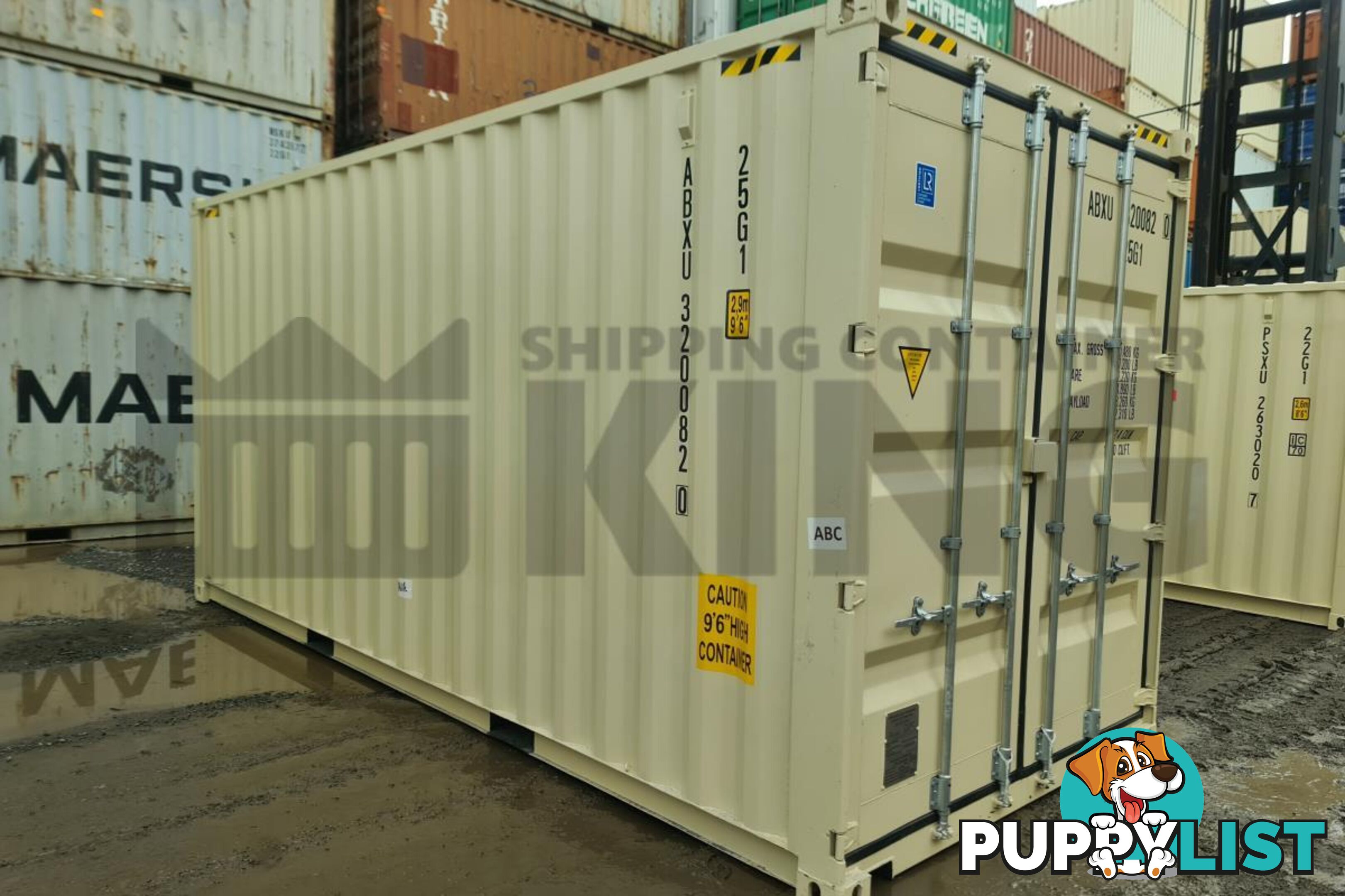 20' HIGH CUBE SHIPPING CONTAINER (WITH TIE RAILS) - in Brisbane