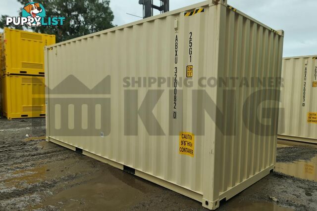 20' HIGH CUBE SHIPPING CONTAINER (WITH TIE RAILS) - in Brisbane