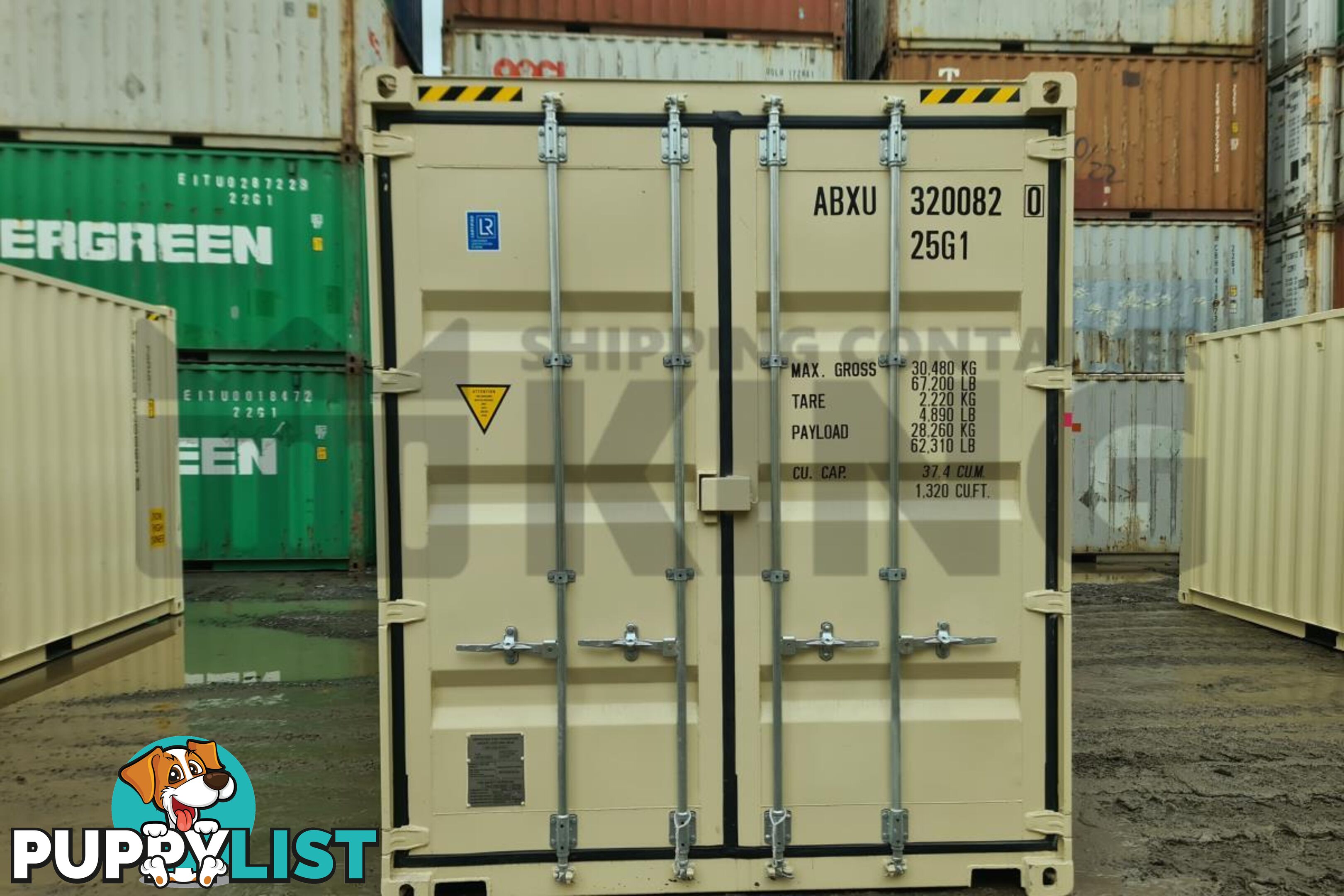 20' HIGH CUBE SHIPPING CONTAINER (WITH TIE RAILS) - in Brisbane