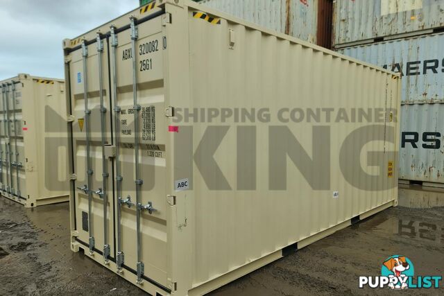 20' HIGH CUBE SHIPPING CONTAINER (WITH TIE RAILS) - in Brisbane