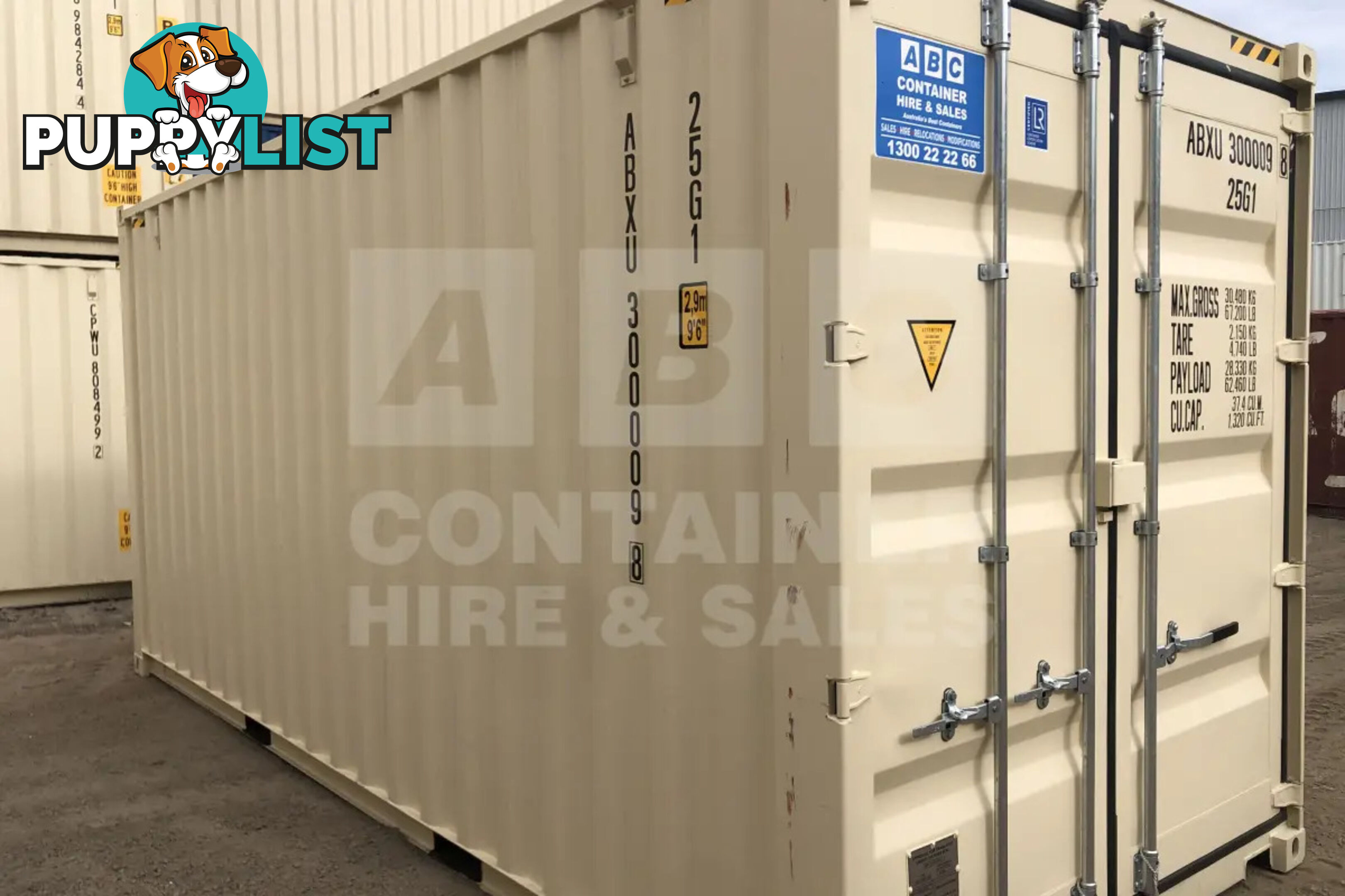 20' HIGH CUBE SHIPPING CONTAINER