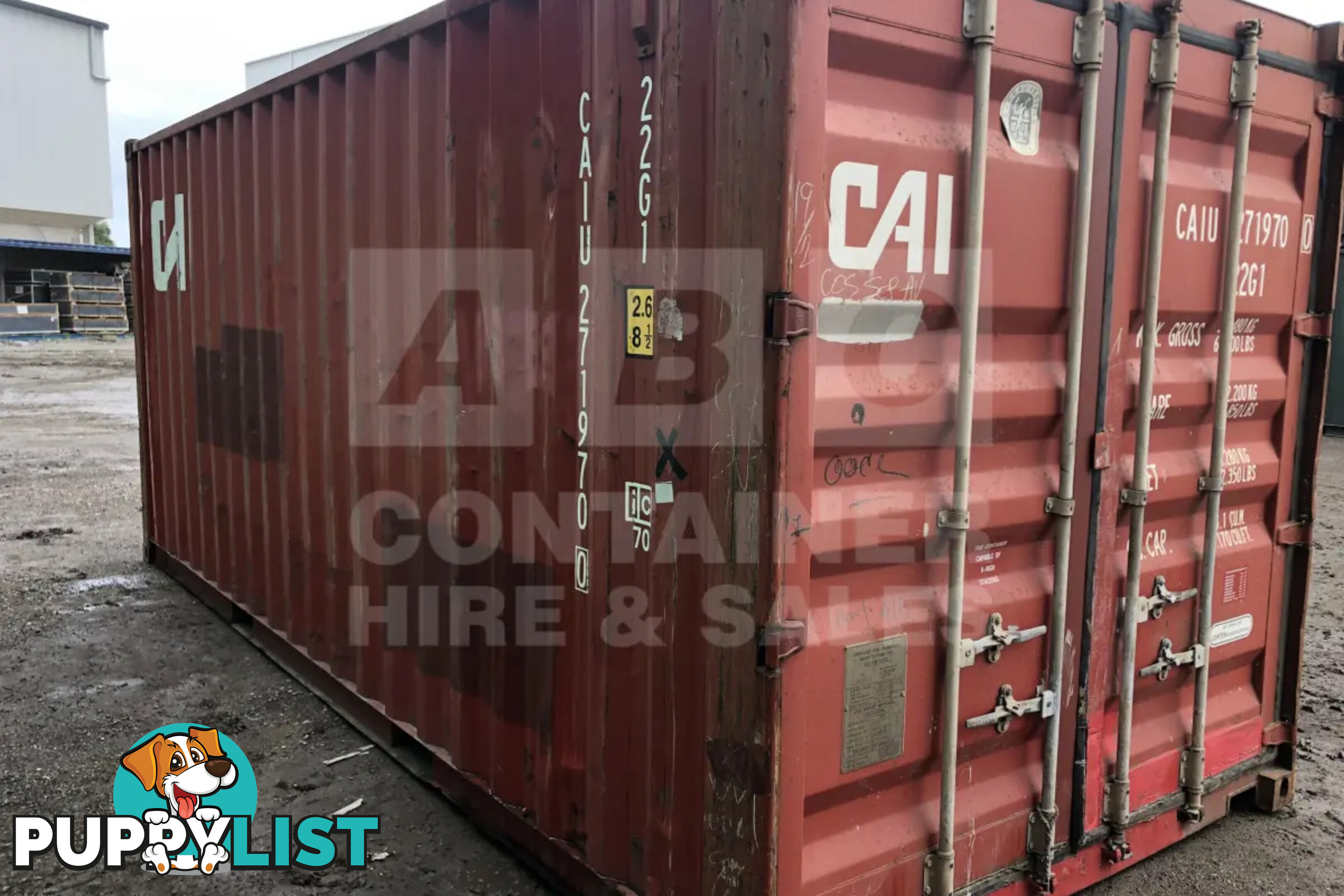 20' STANDARD HEIGHT SHIPPING CONTAINER - in Toowoomba