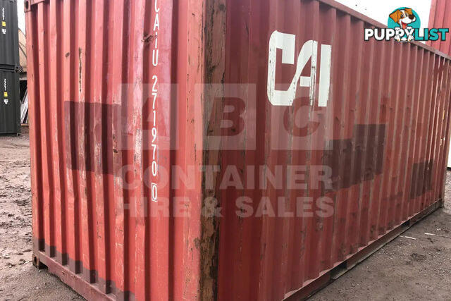 20' STANDARD HEIGHT SHIPPING CONTAINER - in Toowoomba
