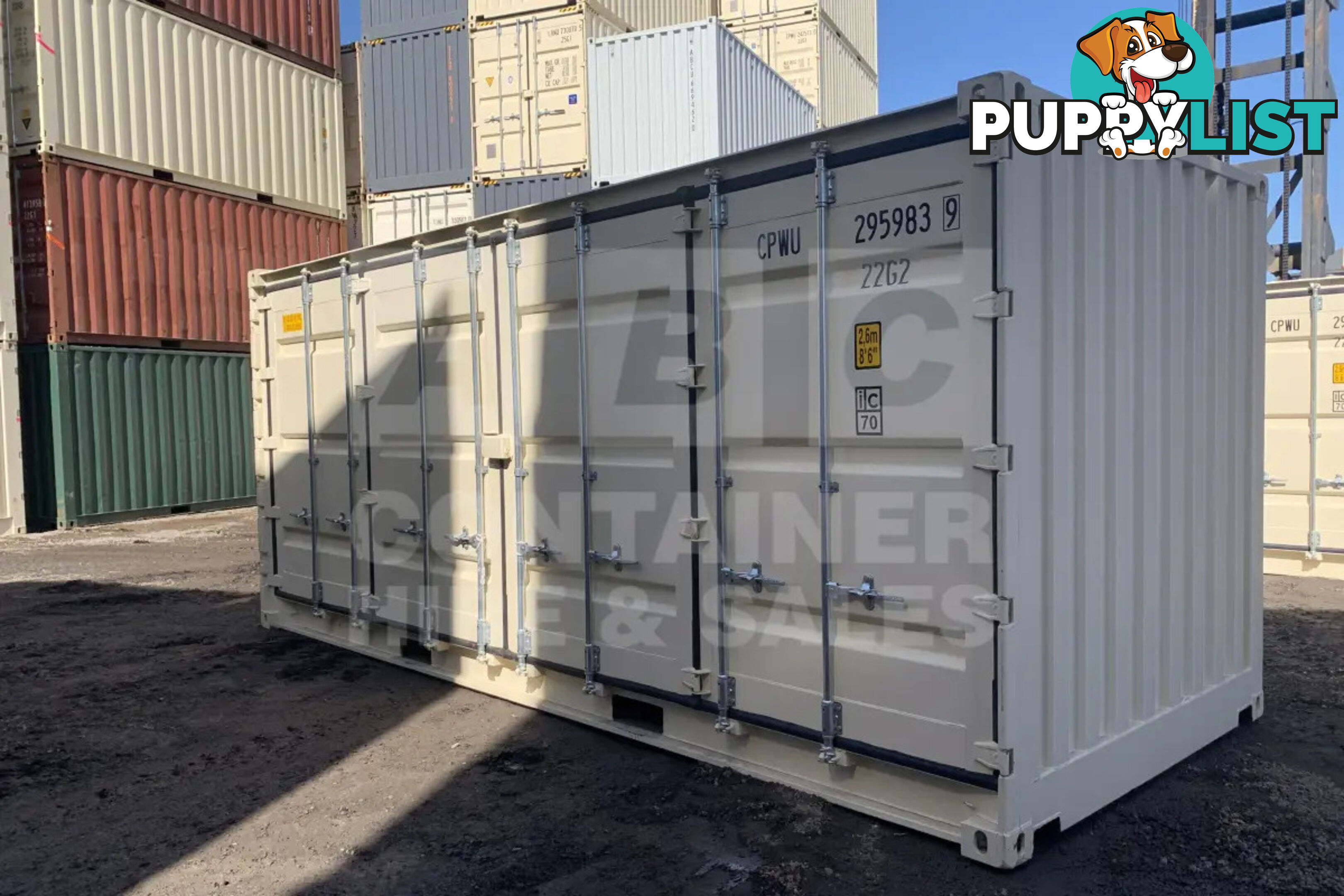 20' STANDARD HEIGHT FULL SIDE OPENING SHIPPING CONTAINER